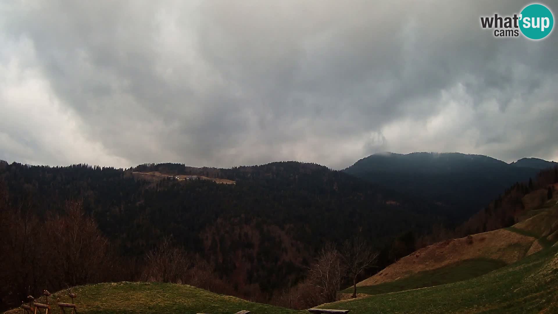 Webcam Brunarica Dražgoše – Live View of Ratitovec (1666 m)