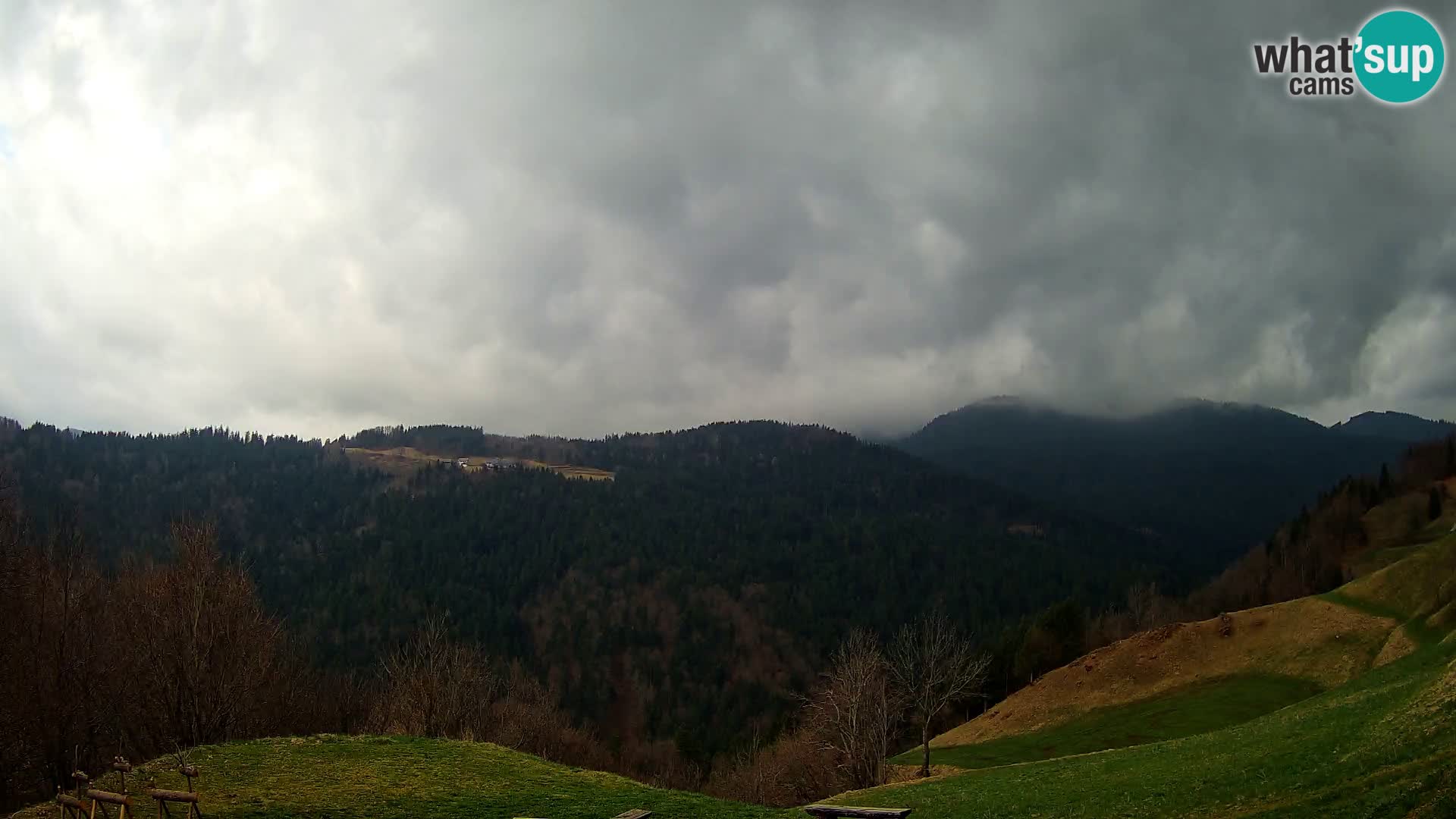 Webcam Brunarica Dražgoše – Live View of Ratitovec (1666 m)