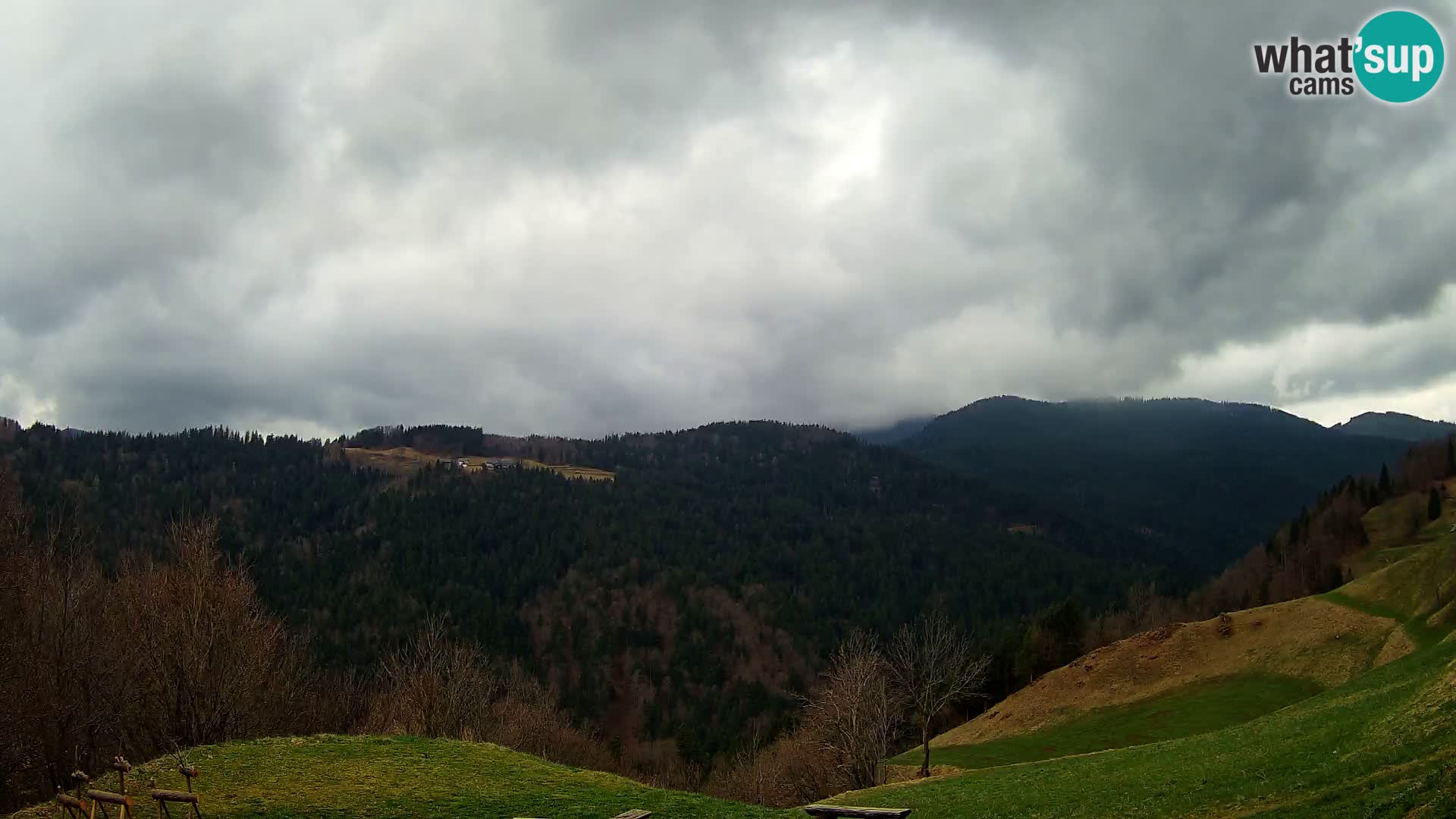 Web kamera Brunarica Dražgoše – Pogled uživo na Ratitovec (1666 m)