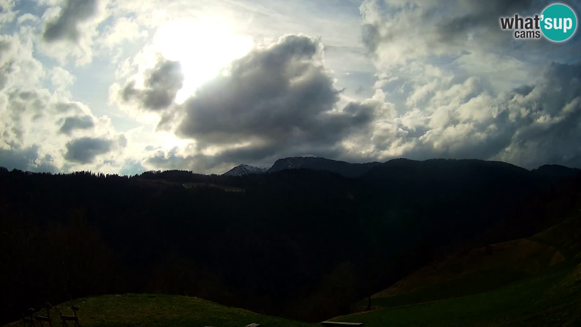 Webcam Brunarica Dražgoše – Live View of Ratitovec (1666 m)