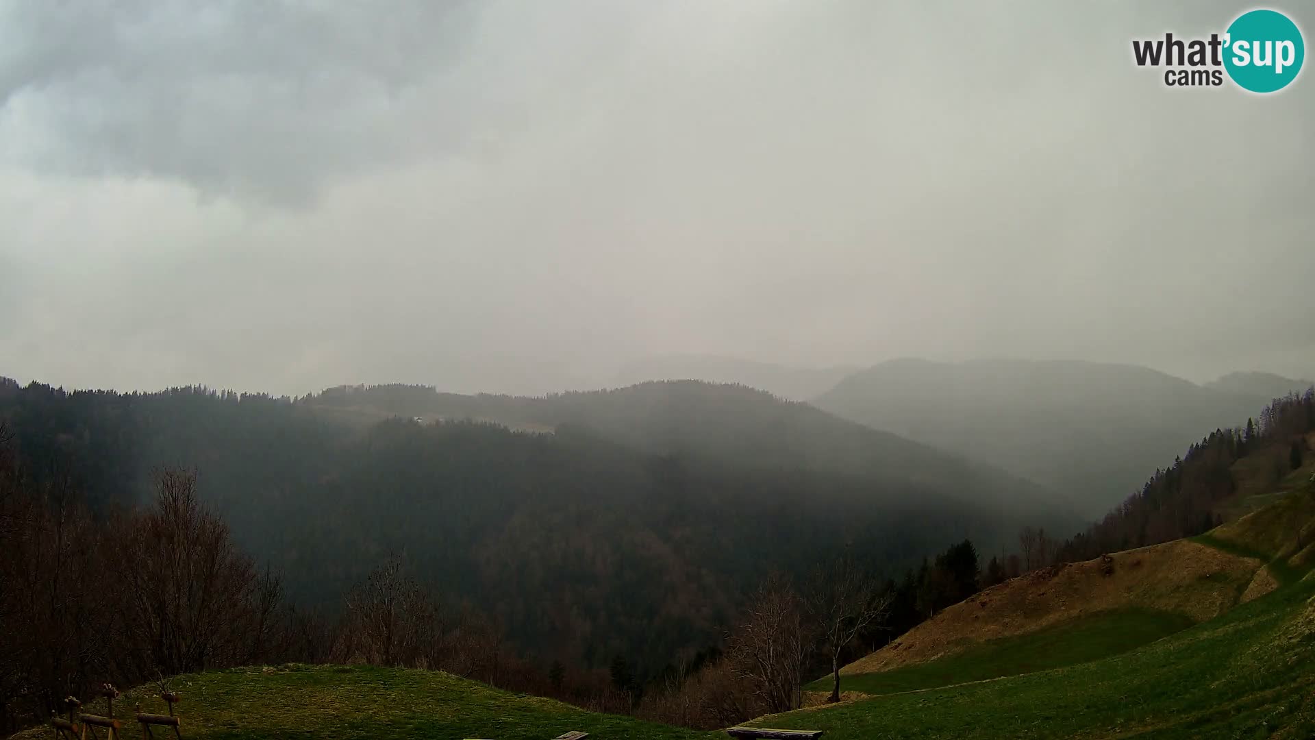 Web kamera Brunarica Dražgoše – Pogled uživo na Ratitovec (1666 m)