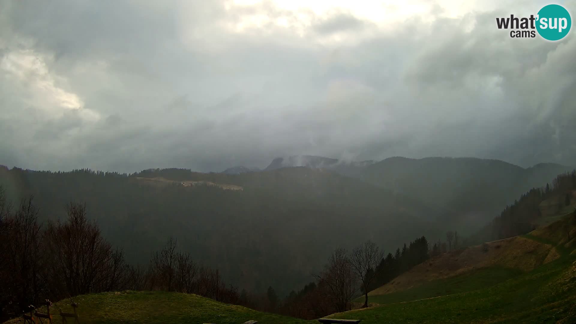 Webcam Brunarica Dražgoše – Live View of Ratitovec (1666 m)