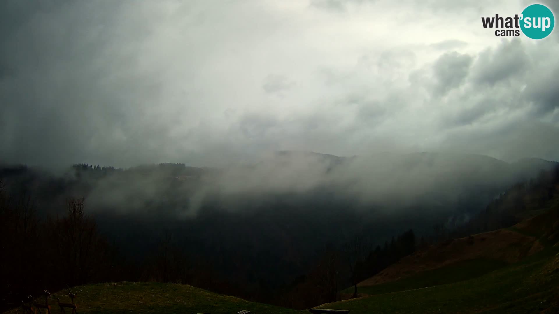 Webcam Brunarica Dražgoše – Live View of Ratitovec (1666 m)