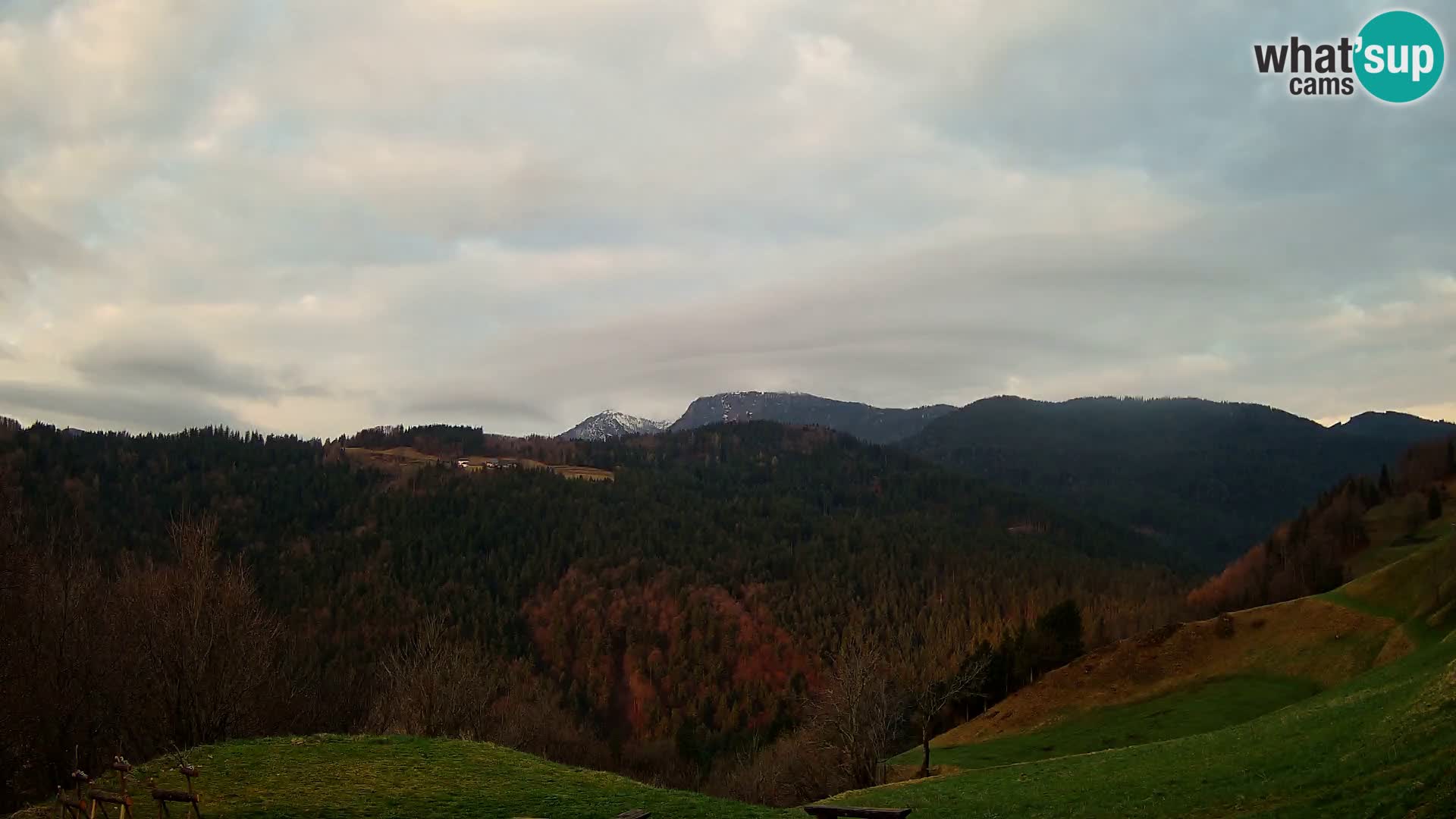 Web kamera Brunarica Dražgoše – Pogled uživo na Ratitovec (1666 m)