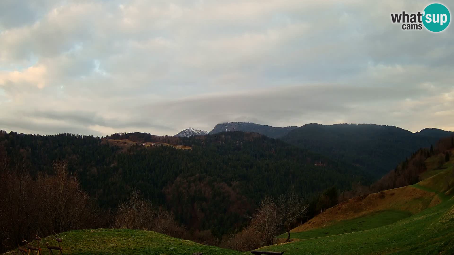 Webcam Brunarica Dražgoše – Live View of Ratitovec (1666 m)