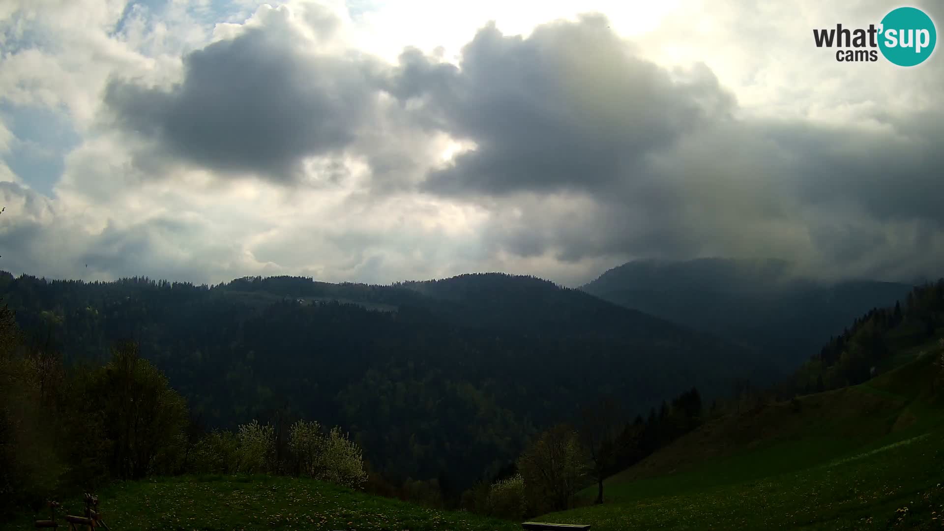 Webcam Brunarica Dražgoše – Liveblick auf Ratitovec (1666 m)