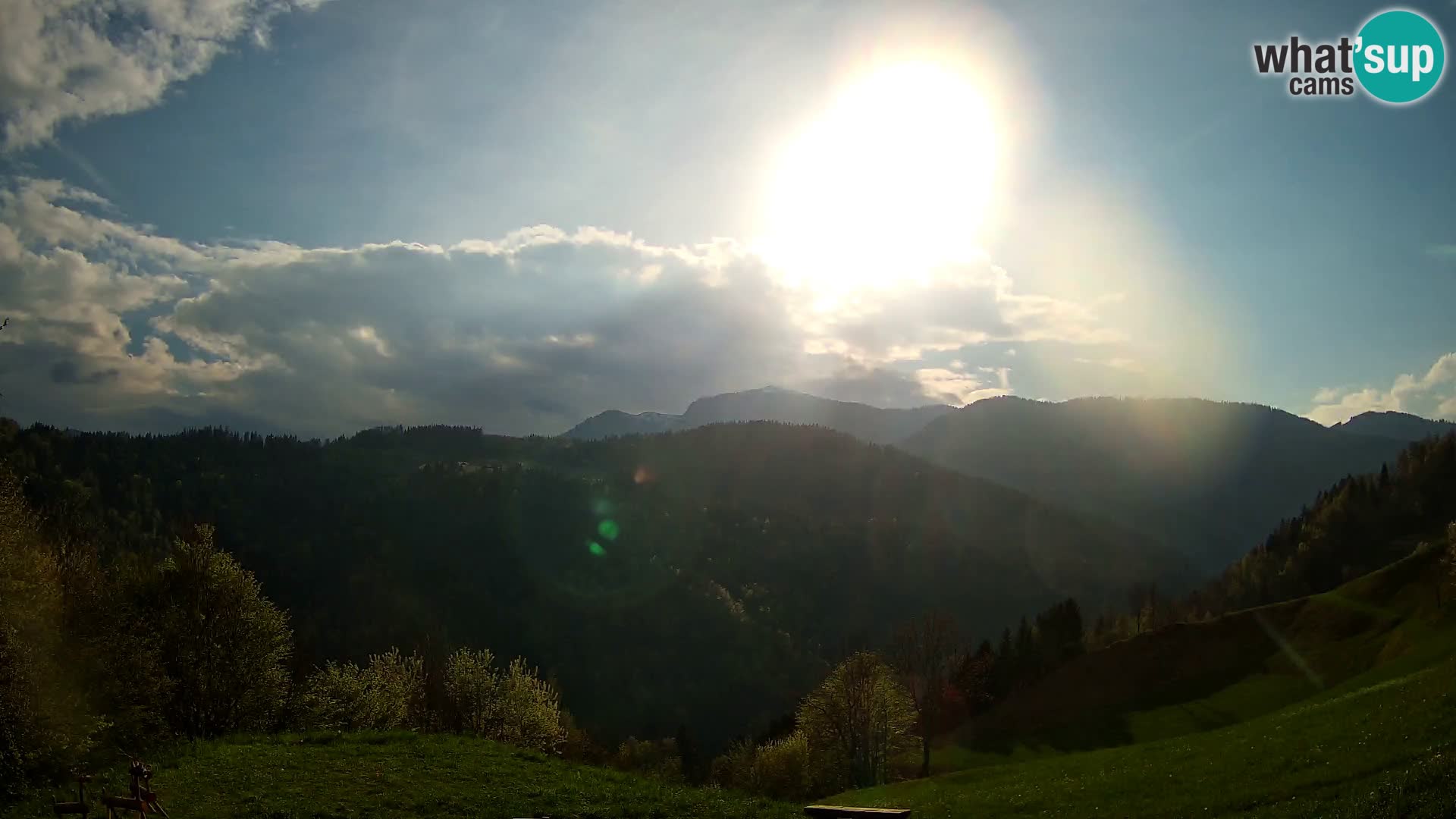 Webcam Brunarica Dražgoše – Liveblick auf Ratitovec (1666 m)