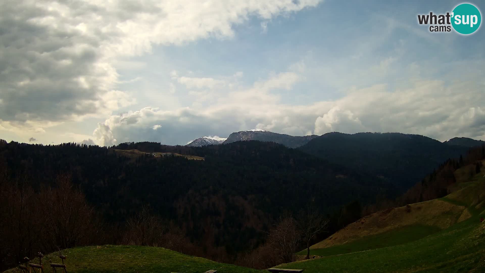 Webcam Brunarica Dražgoše – Live View of Ratitovec (1666 m)