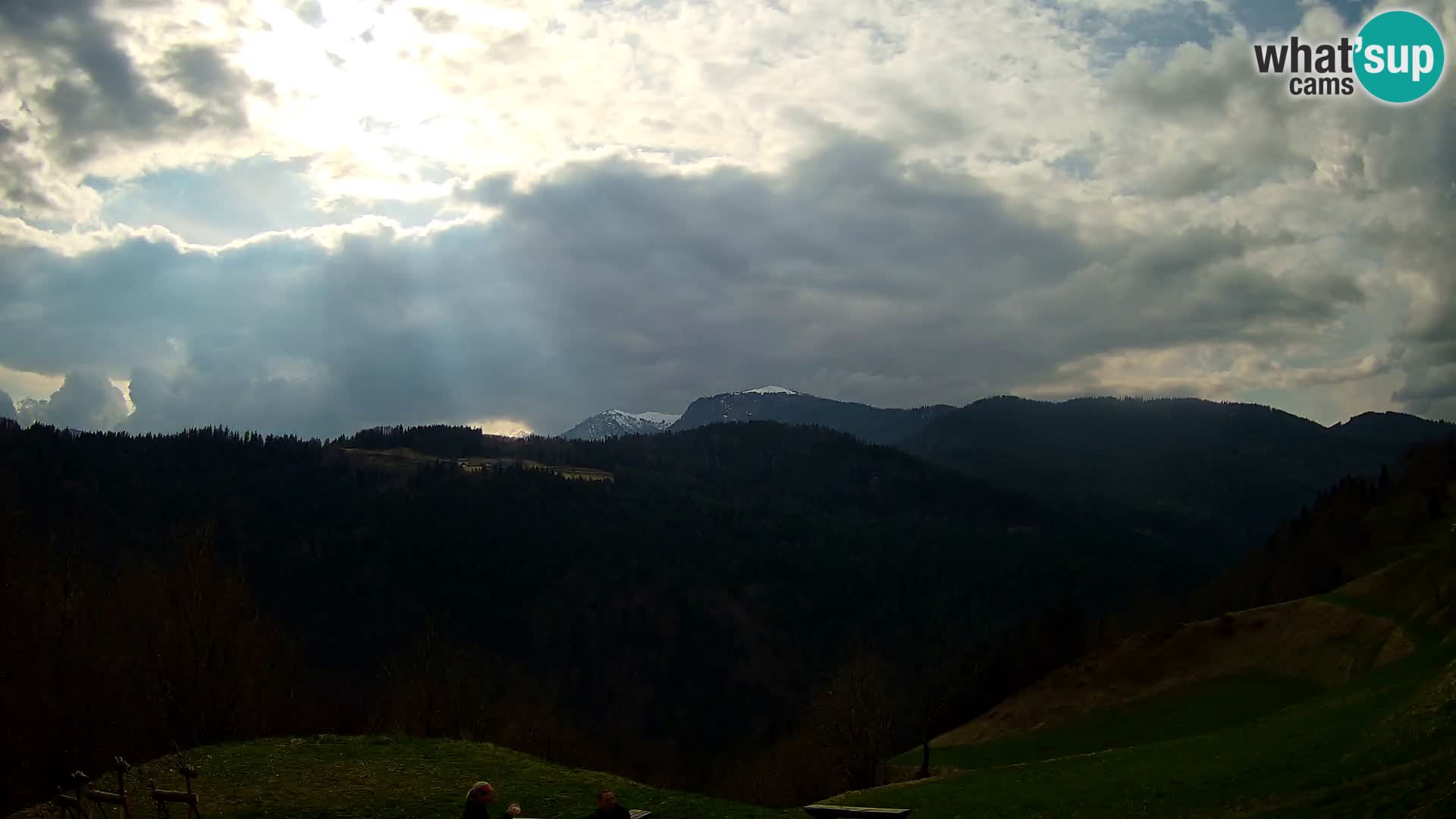 Webcam Brunarica Dražgoše – Live View of Ratitovec (1666 m)