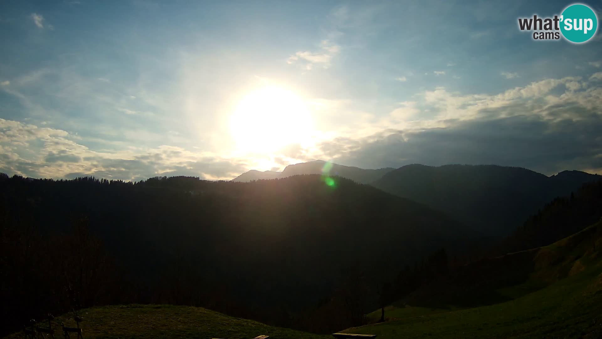 Webcam Brunarica Dražgoše – Liveblick auf Ratitovec (1666 m)