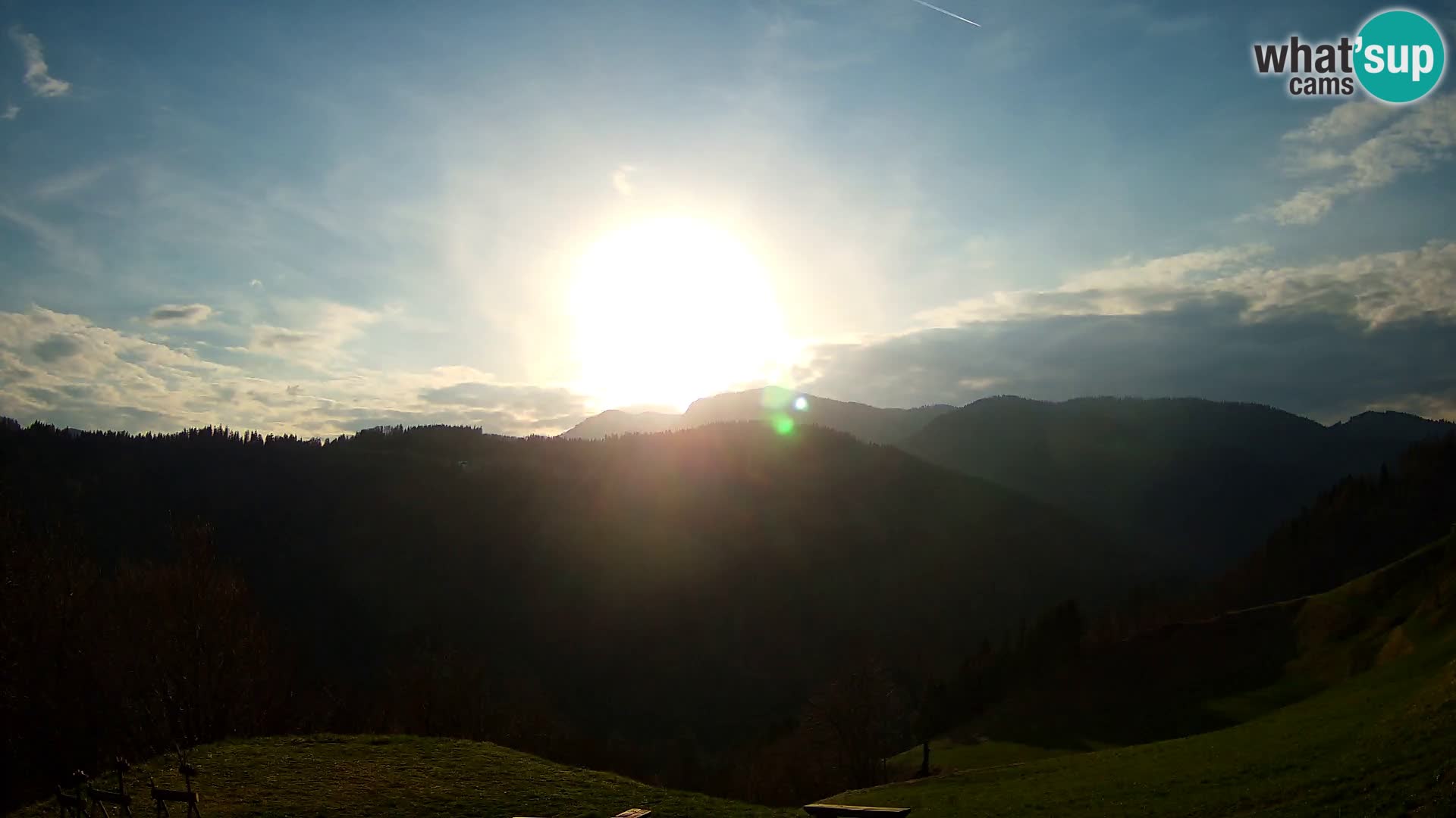 Webcam Brunarica Dražgoše – Live View of Ratitovec (1666 m)