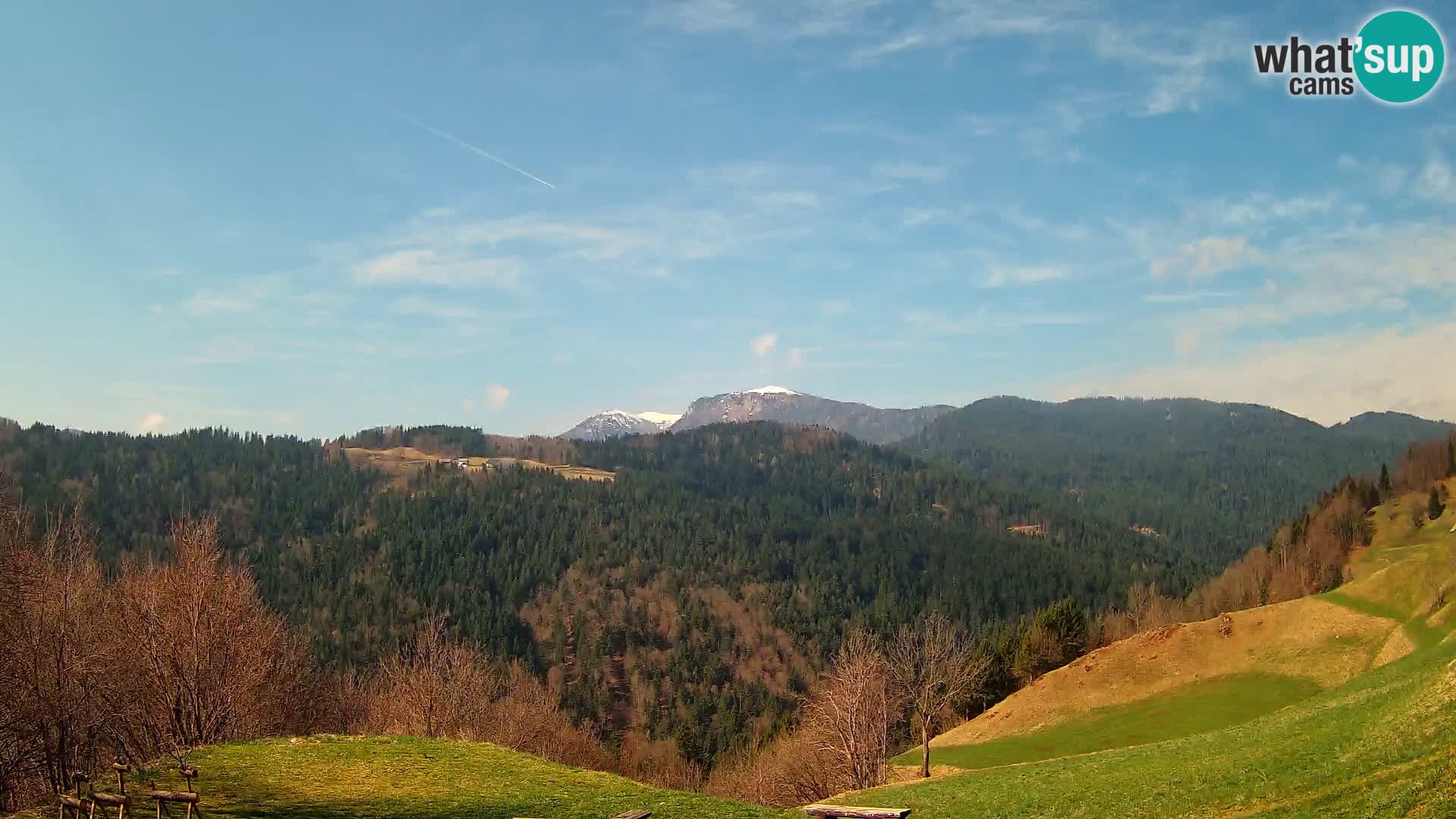 Webcam Brunarica Dražgoše – Live View of Ratitovec (1666 m)