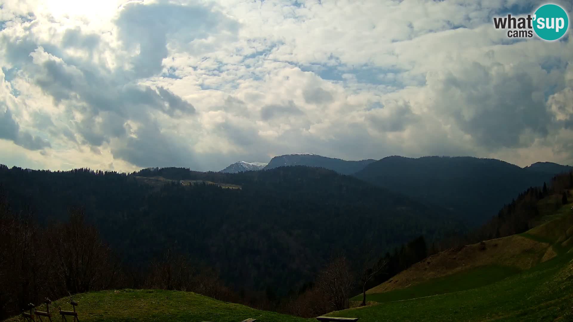 Web kamera Brunarica Dražgoše – Pogled uživo na Ratitovec (1666 m)