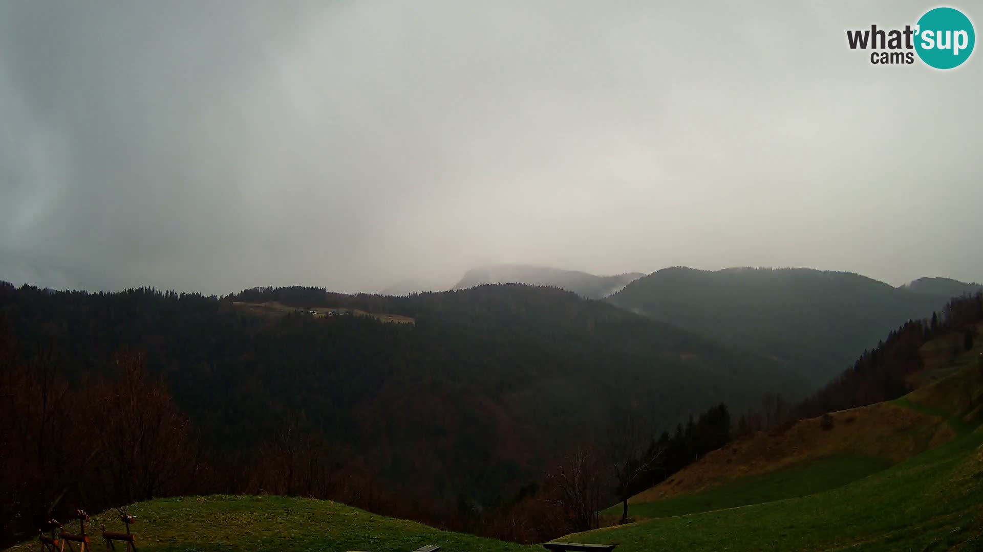 Webcam Brunarica Dražgoše – Liveblick auf Ratitovec (1666 m)