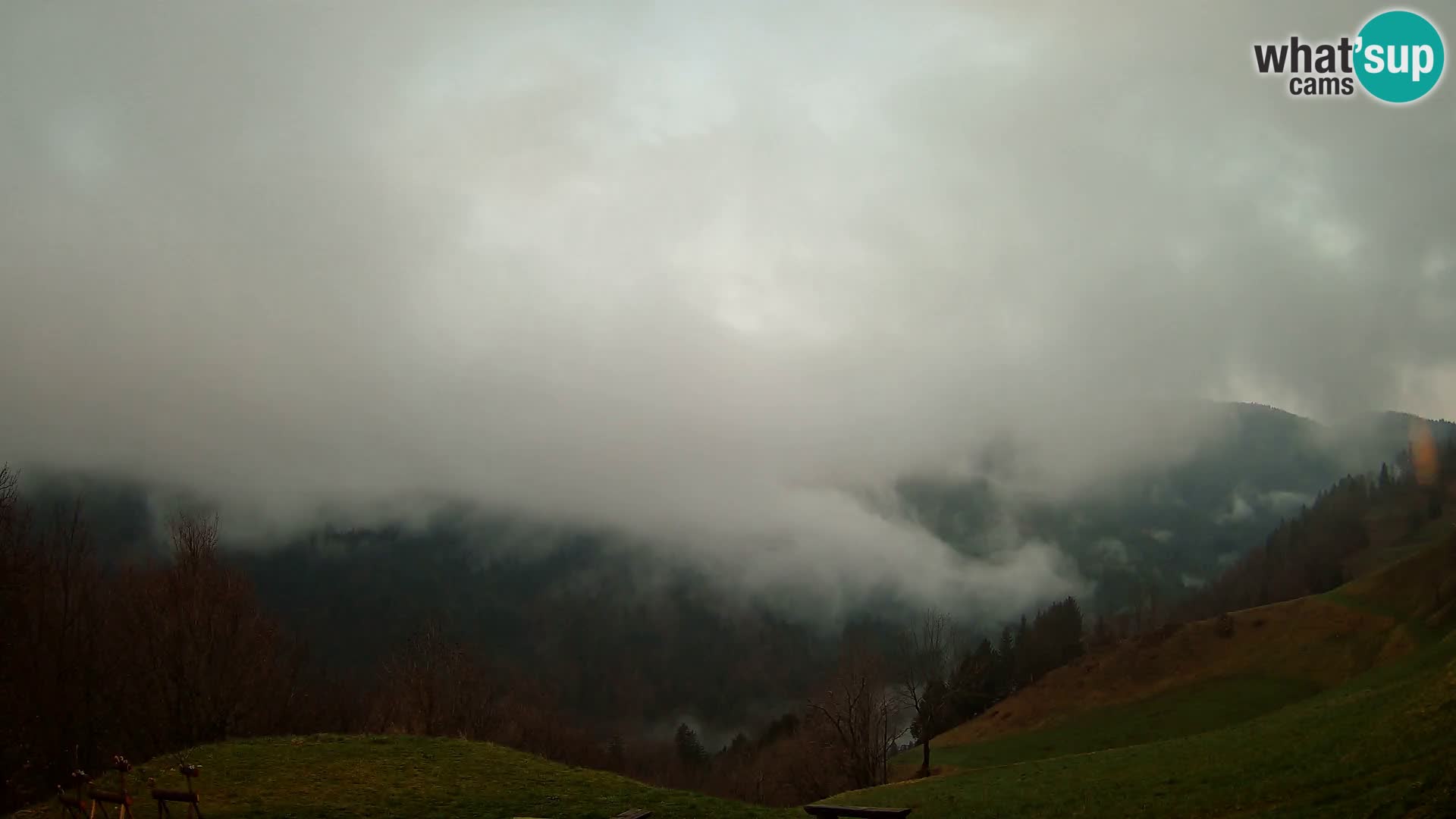 Webcam Brunarica Dražgoše – Live View of Ratitovec (1666 m)