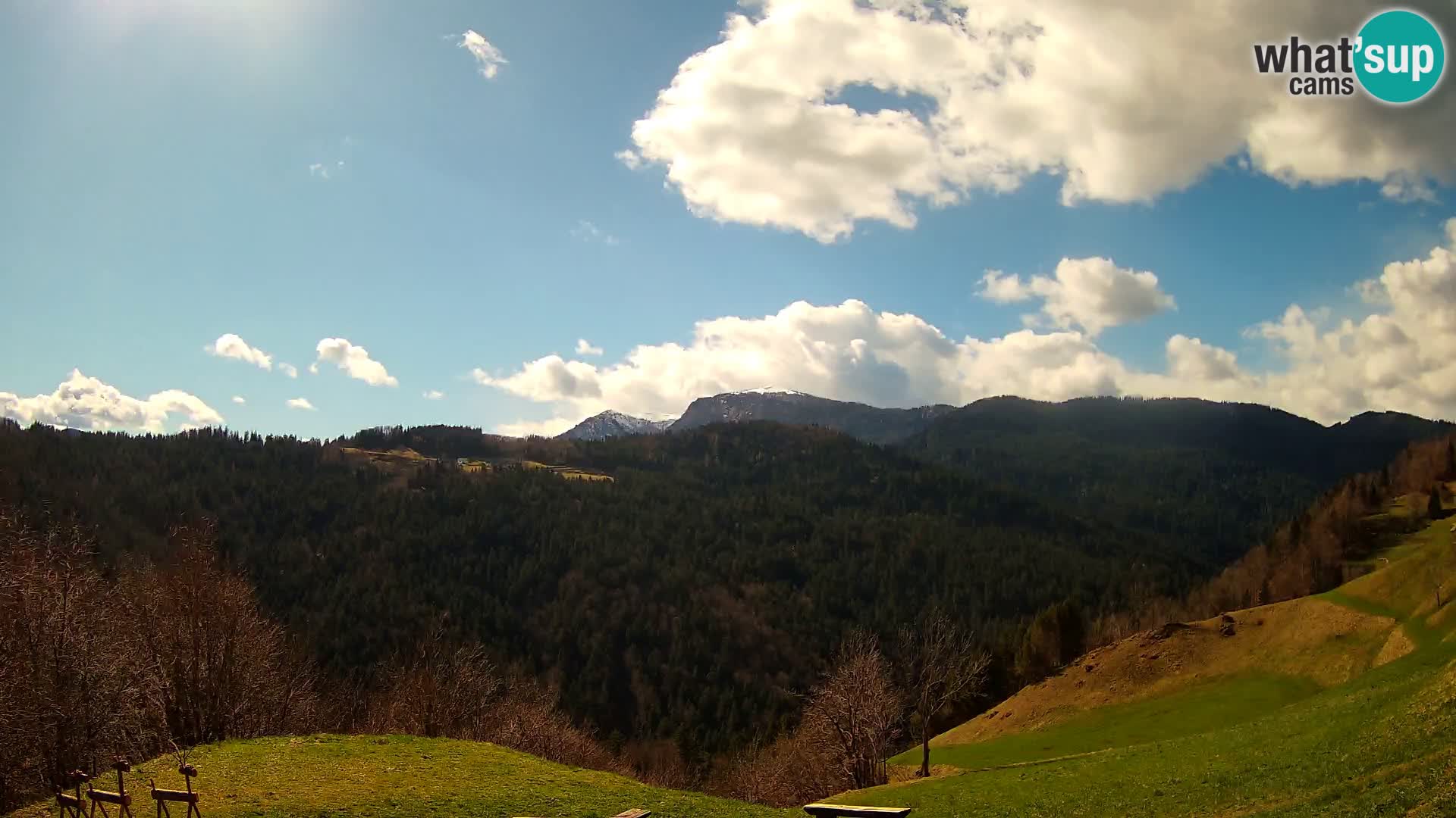 Webcam Brunarica Dražgoše – Vista live sul Ratitovec (1666 m)