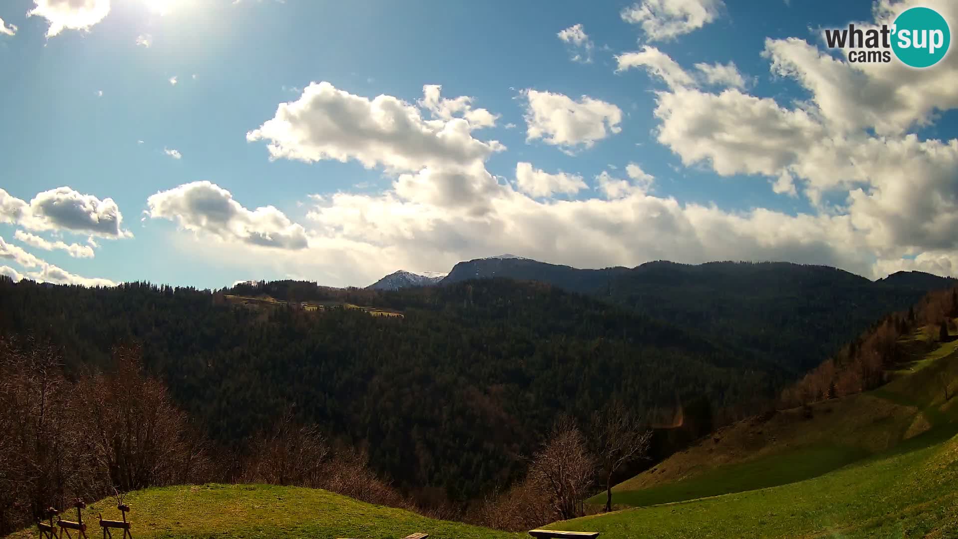 Webcam Brunarica Dražgoše – Vista live sul Ratitovec (1666 m)