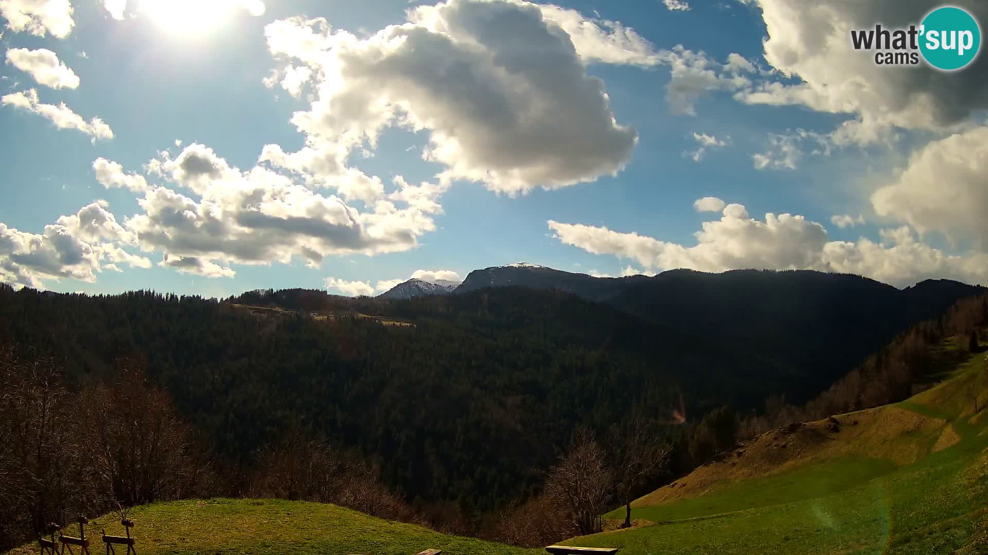 Webcam Brunarica Dražgoše – Liveblick auf Ratitovec (1666 m)