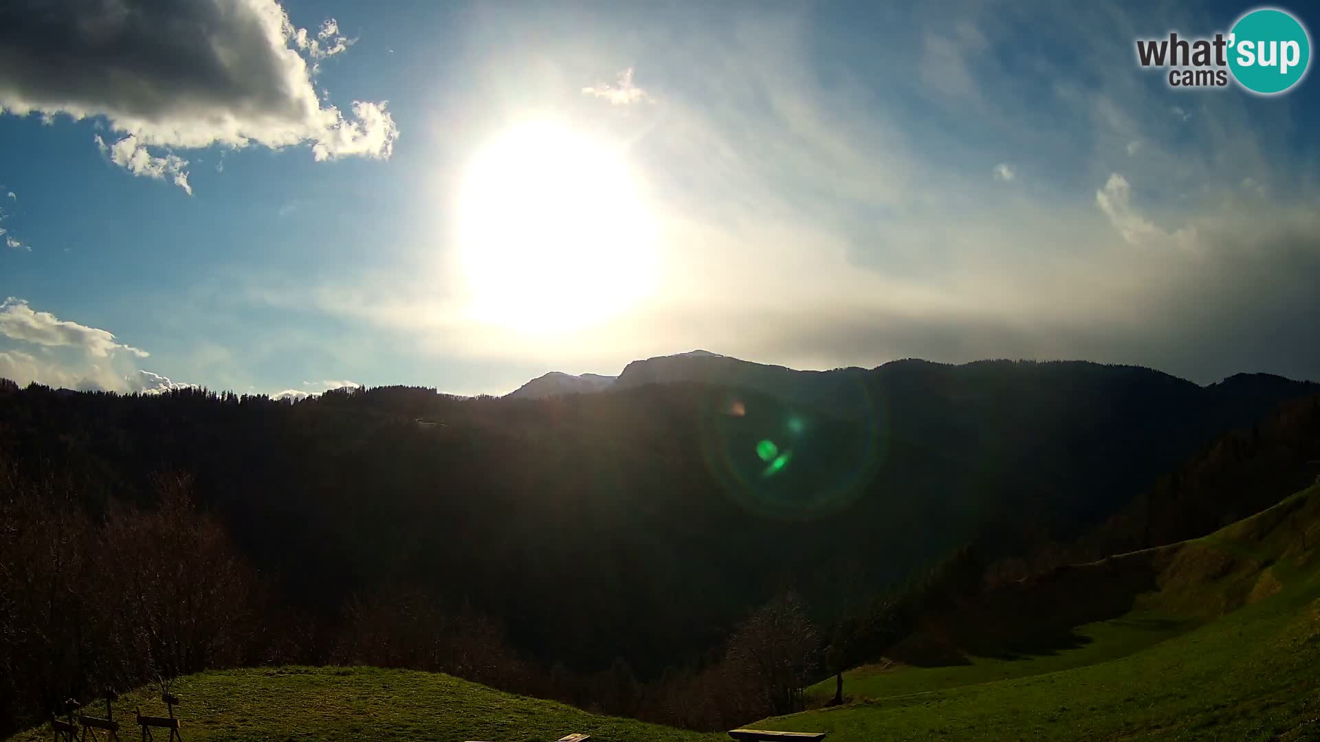 Webcam Brunarica Dražgoše – Vista live sul Ratitovec (1666 m)