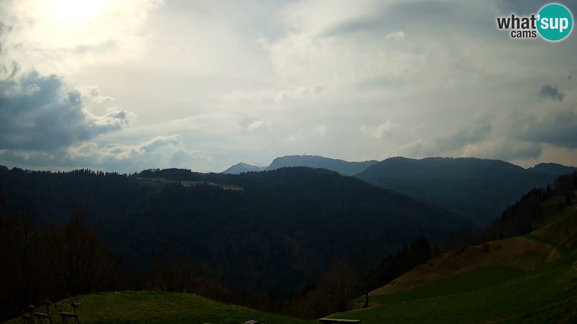 Webcam Brunarica Dražgoše – Live View of Ratitovec (1666 m)