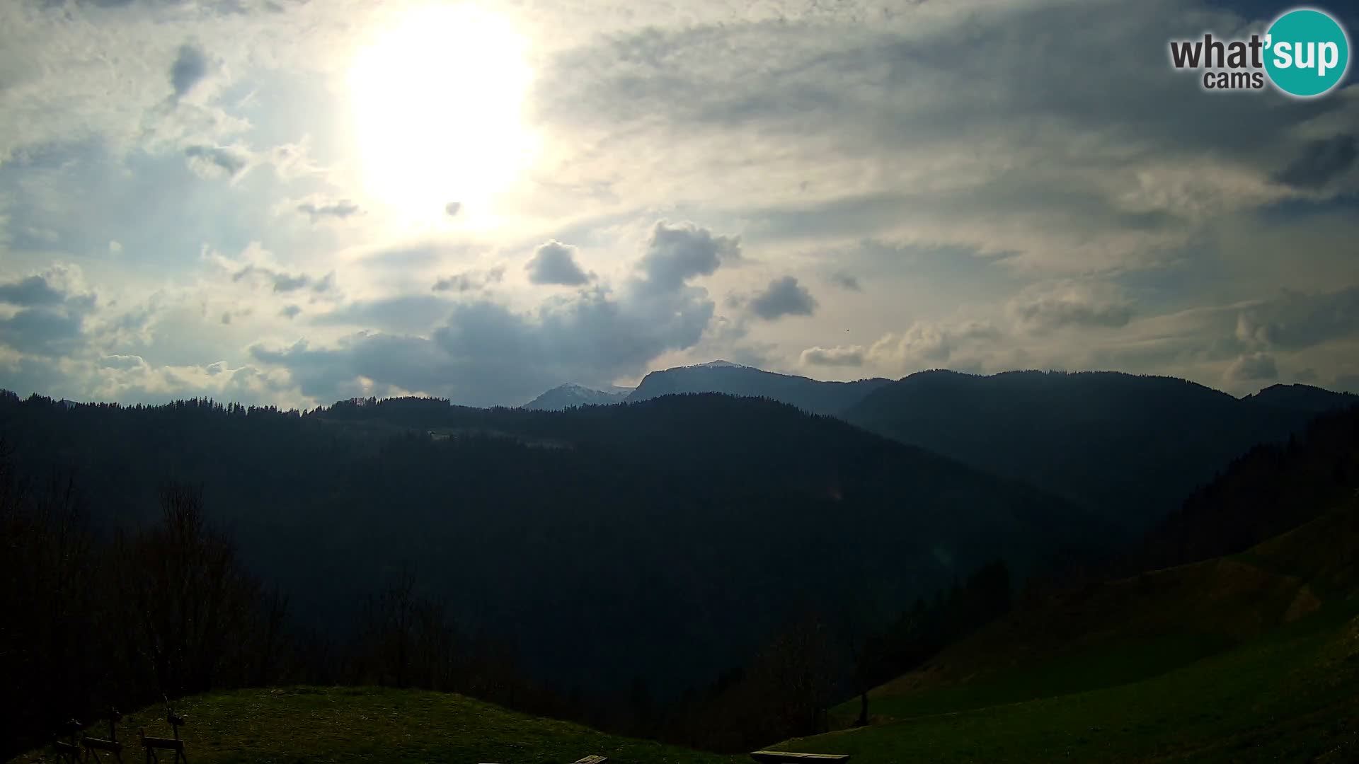Spletna kamera Brunarica Dražgoše – Pogled v živo na Ratitovec (1666 m)