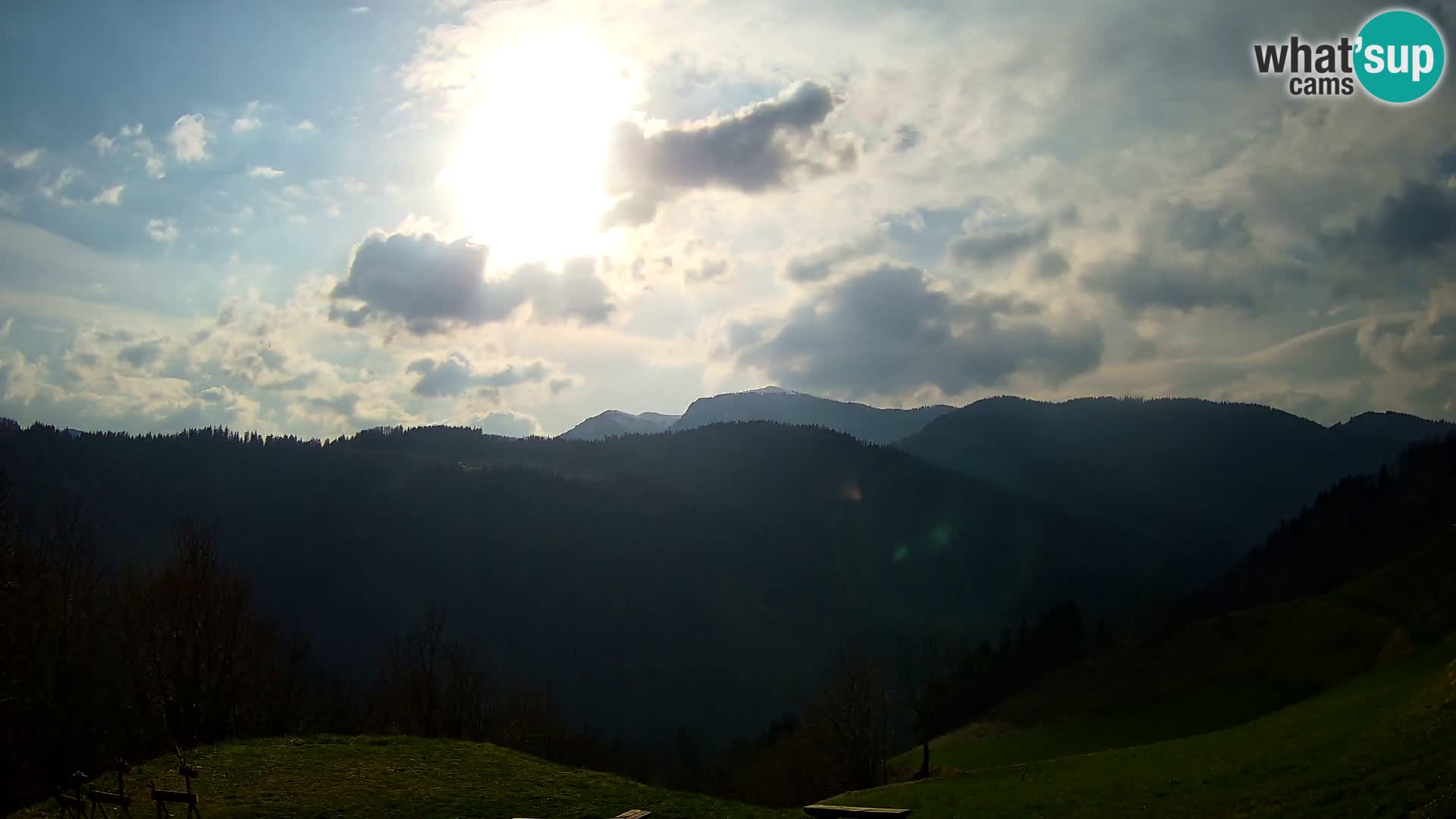 Webcam Brunarica Dražgoše – Live View of Ratitovec (1666 m)