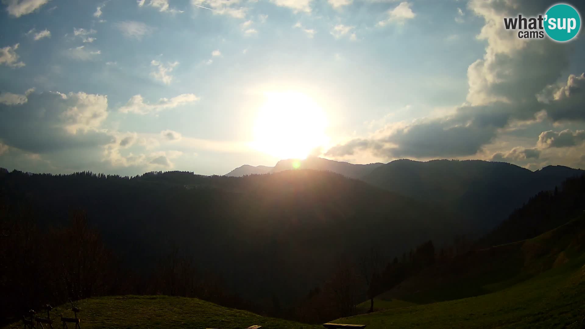 Webcam Brunarica Dražgoše – Live View of Ratitovec (1666 m)