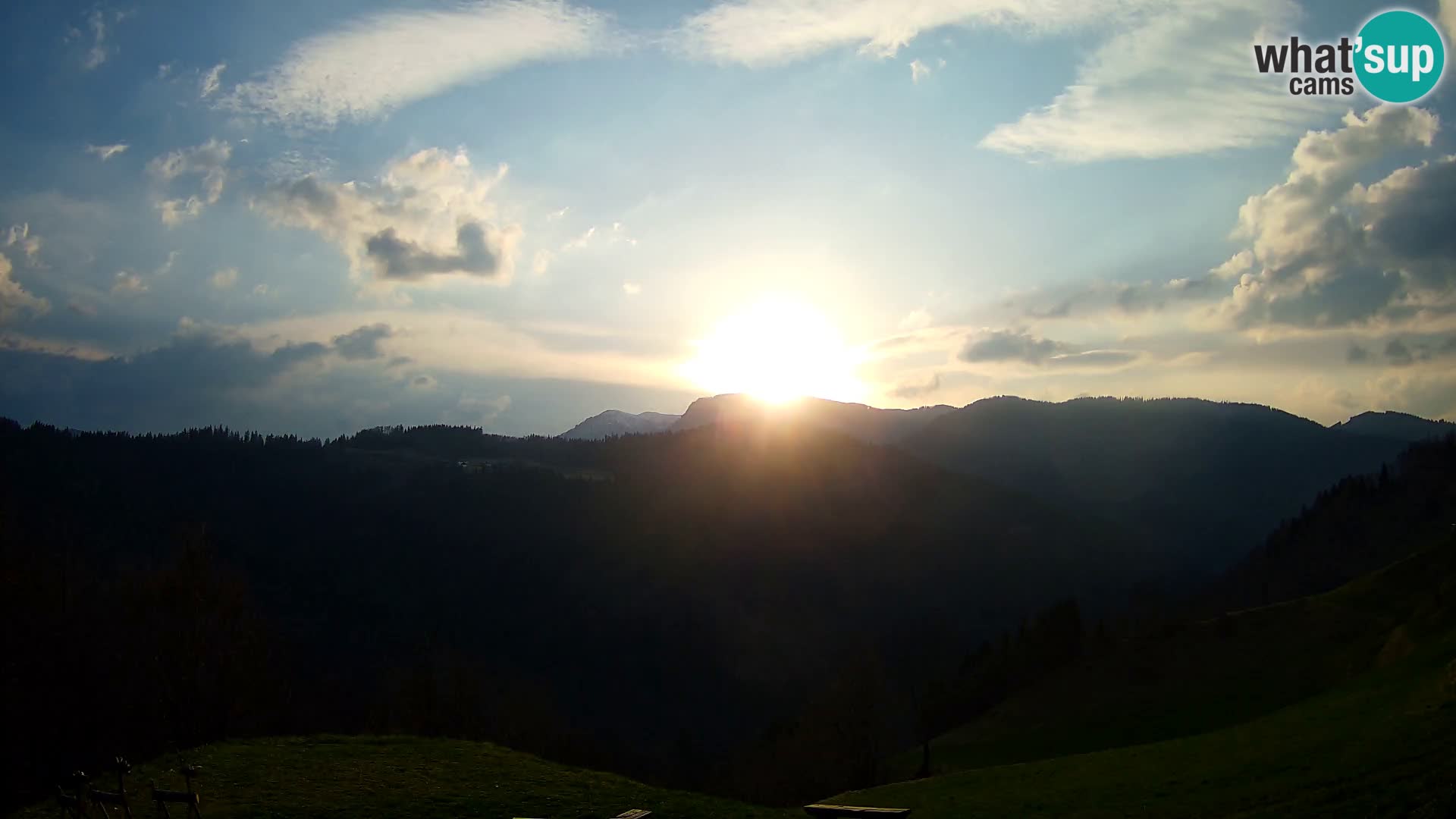 Webcam Brunarica Dražgoše – Live View of Ratitovec (1666 m)