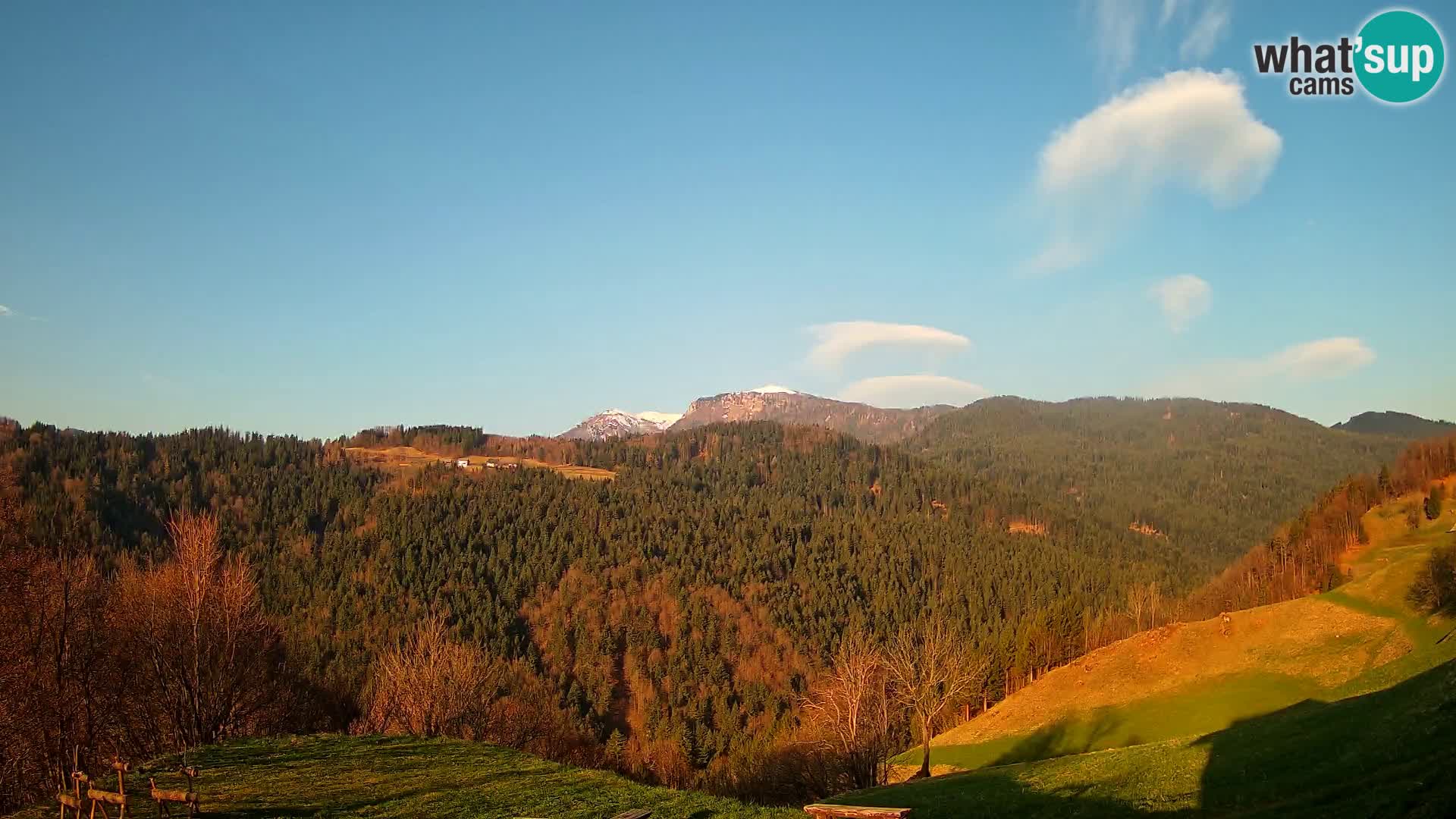 Web kamera Brunarica Dražgoše – Pogled uživo na Ratitovec (1666 m)