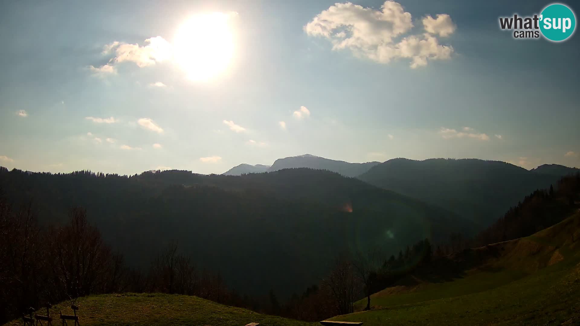 Webcam Brunarica Dražgoše – Live View of Ratitovec (1666 m)