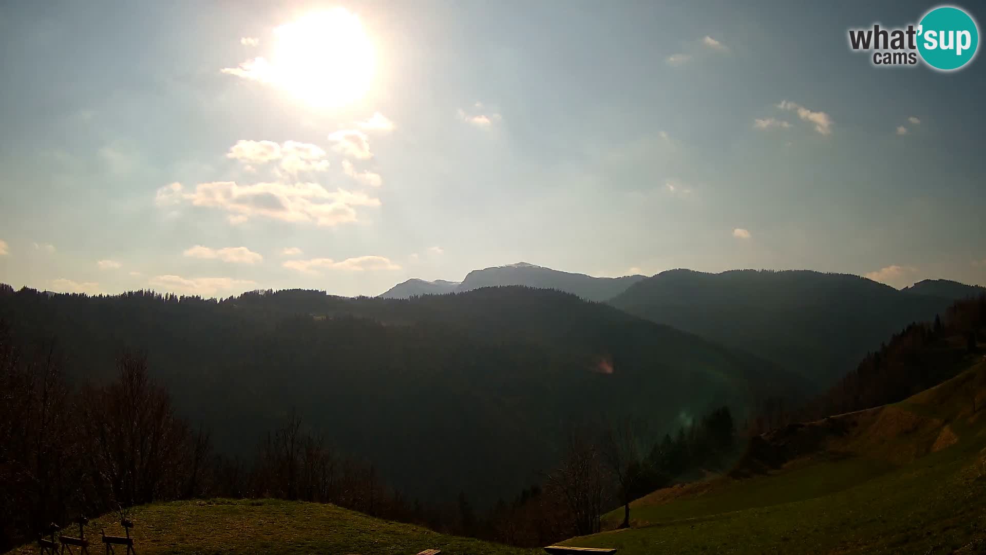 Webcam Brunarica Dražgoše – Live View of Ratitovec (1666 m)