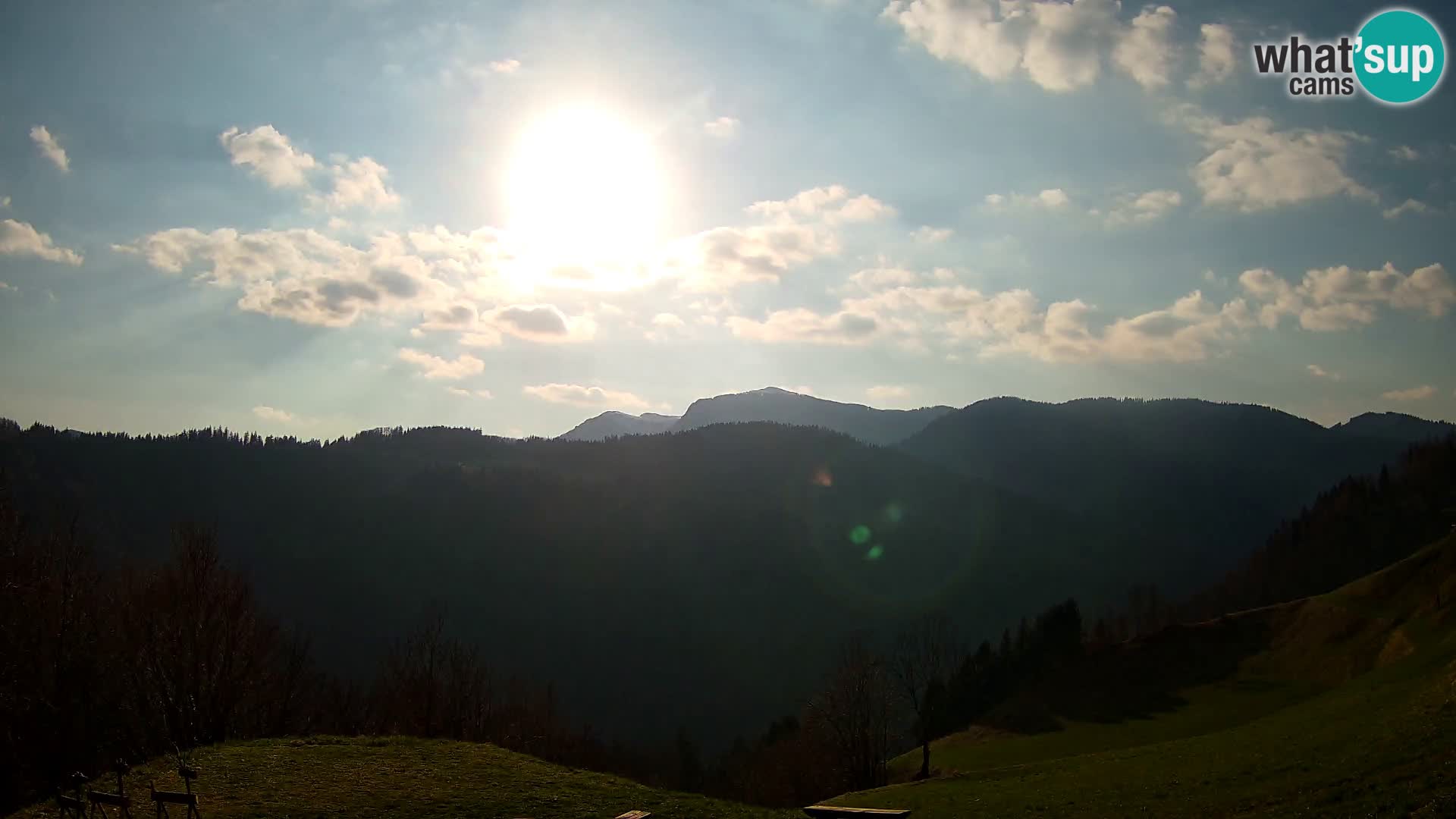 Webcam Brunarica Dražgoše – Live View of Ratitovec (1666 m)