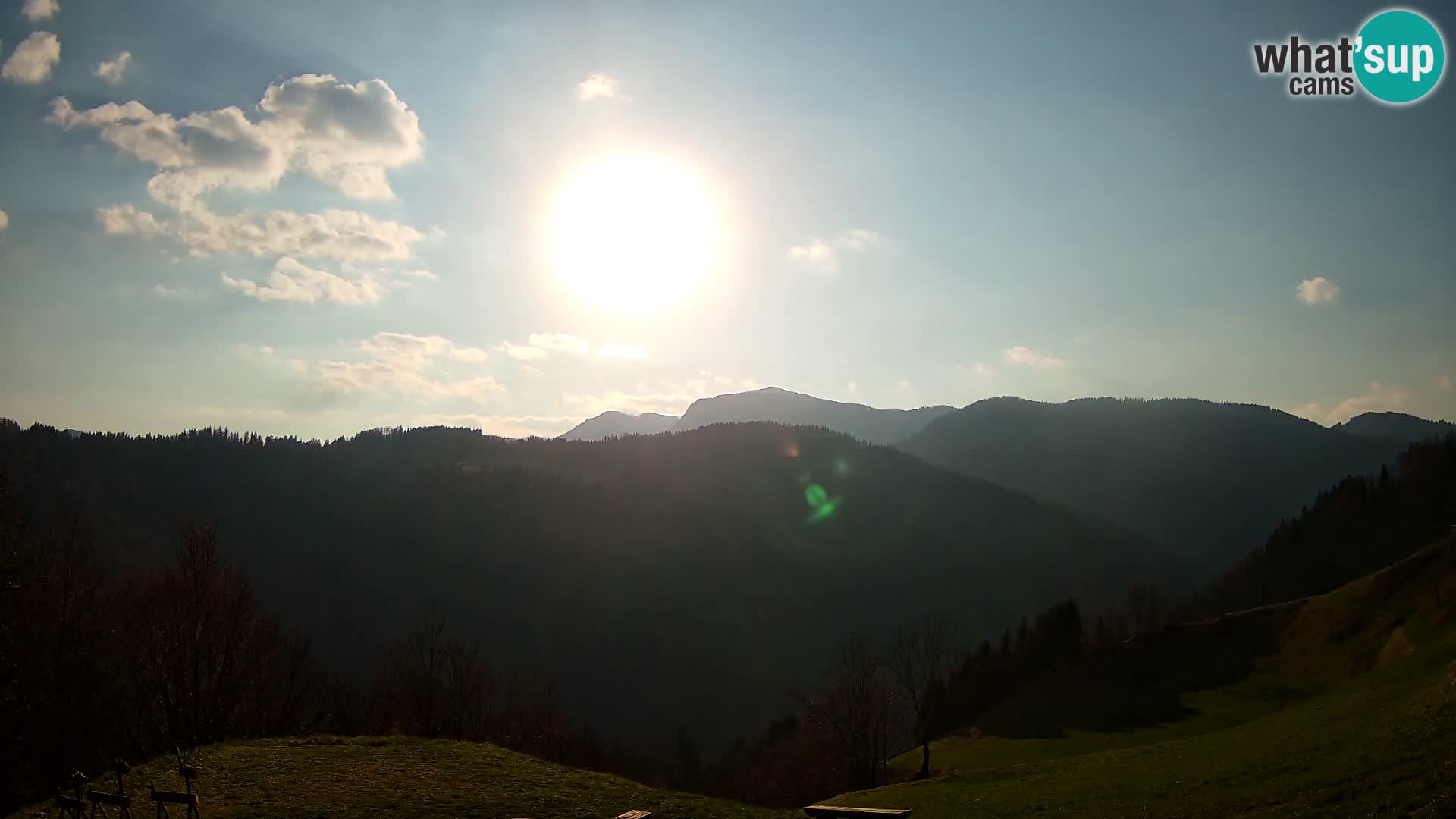 Webcam Brunarica Dražgoše – Live View of Ratitovec (1666 m)