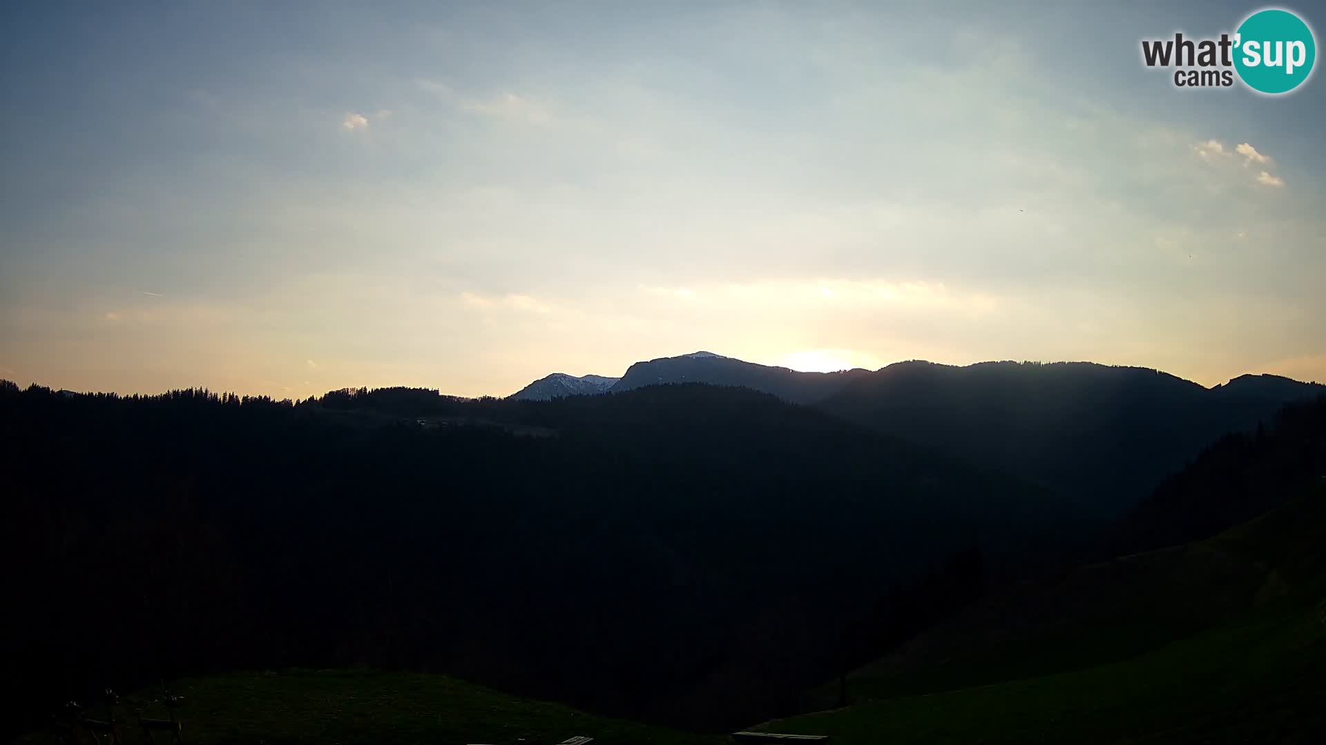 Spletna kamera Brunarica Dražgoše – Pogled v živo na Ratitovec (1666 m)