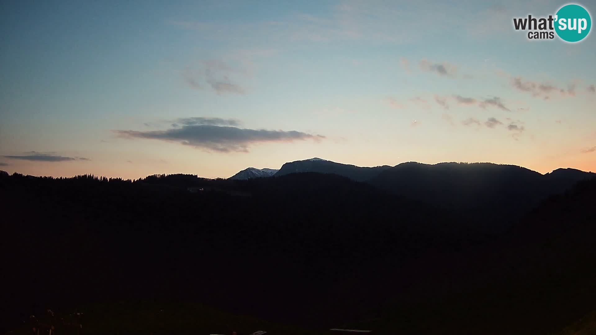 Webcam Brunarica Dražgoše – Live View of Ratitovec (1666 m)