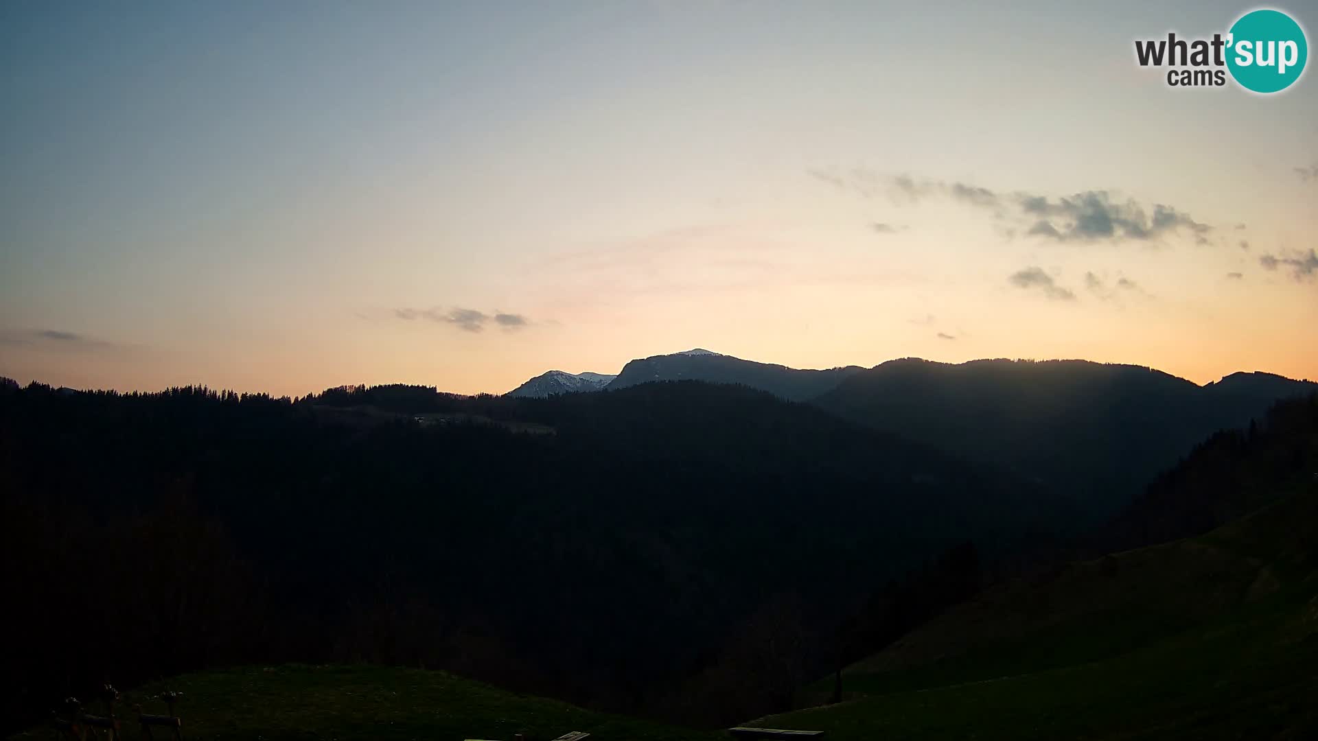 Webcam Brunarica Dražgoše – Liveblick auf Ratitovec (1666 m)