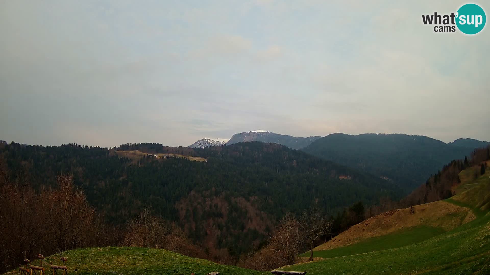 Webcam Brunarica Dražgoše – Liveblick auf Ratitovec (1666 m)