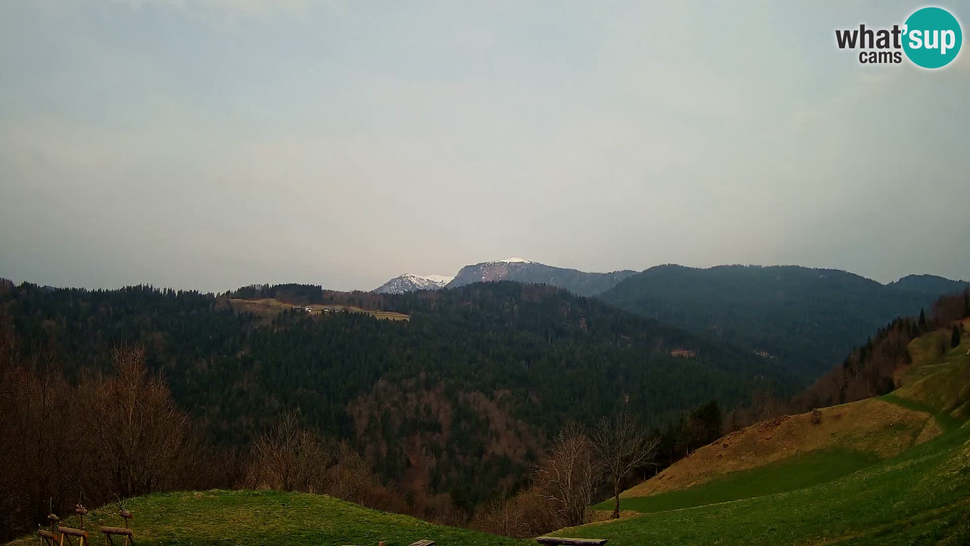 Webcam Brunarica Dražgoše – Liveblick auf Ratitovec (1666 m)