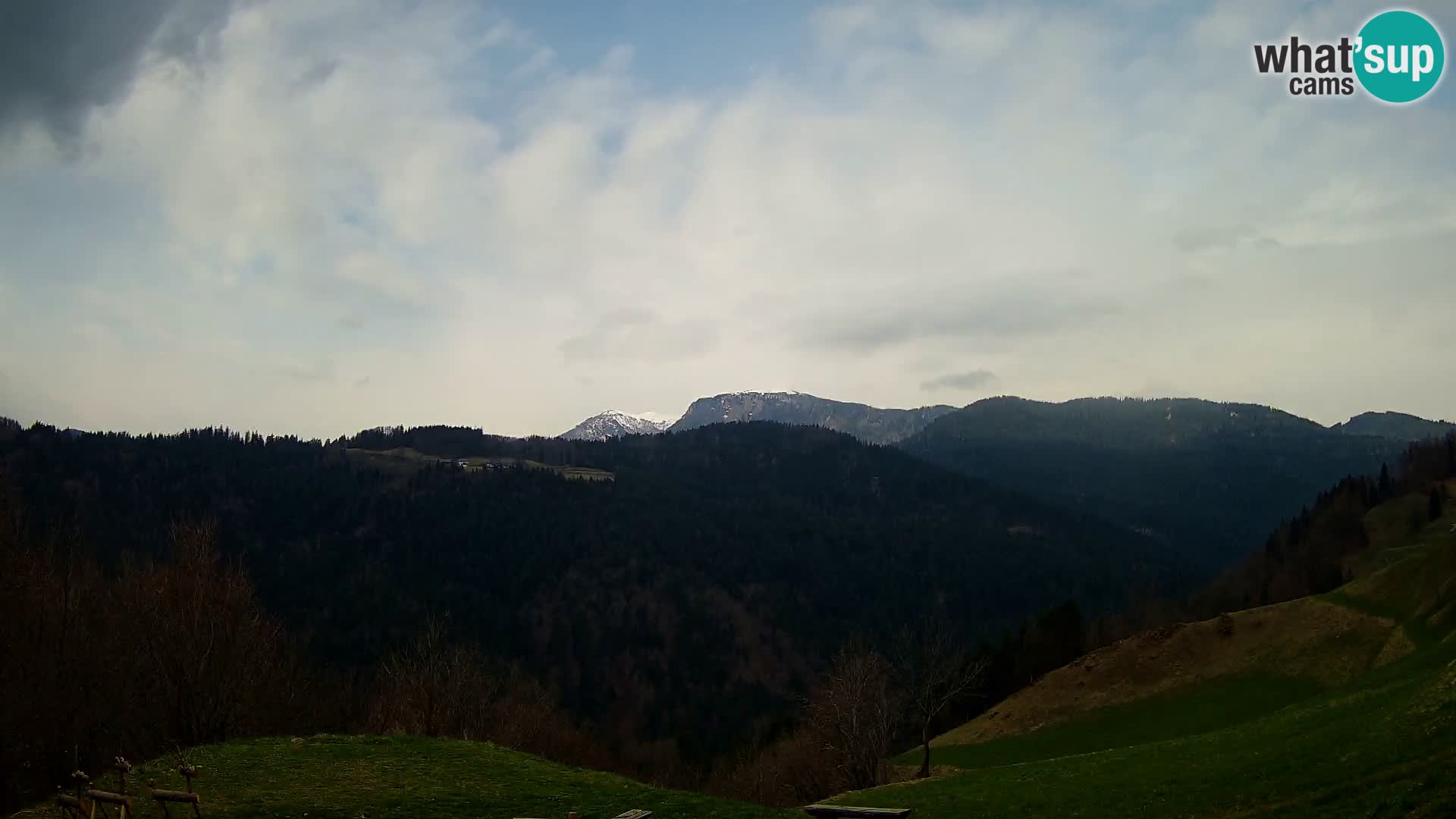 Webcam Brunarica Dražgoše – Live View of Ratitovec (1666 m)