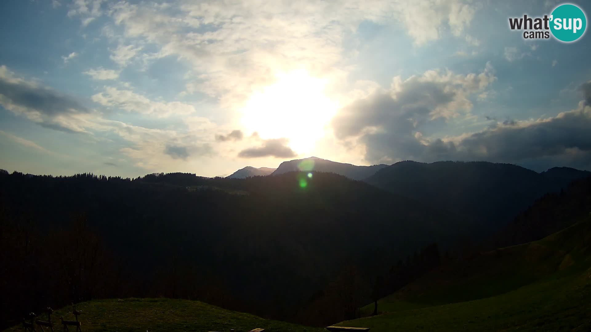 Webcam Brunarica Dražgoše – Live View of Ratitovec (1666 m)