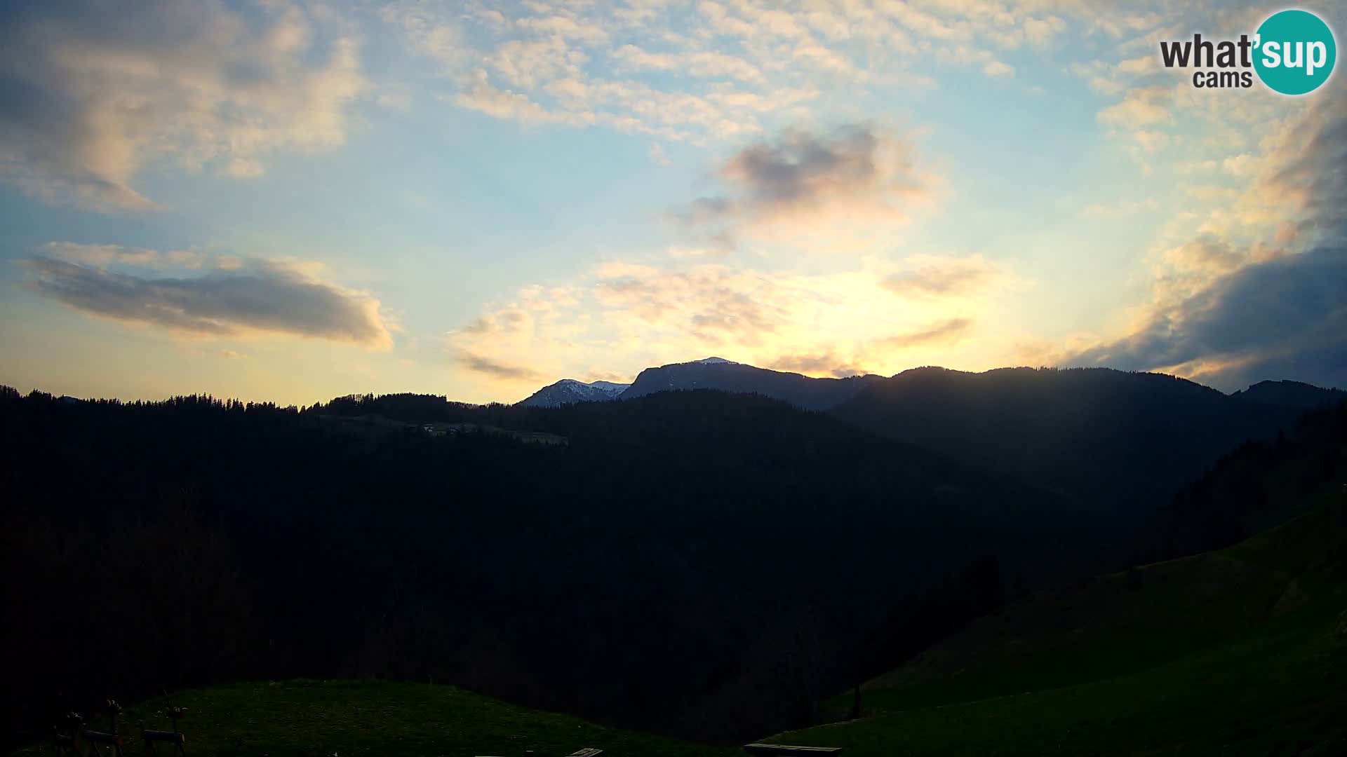 Webcam Brunarica Dražgoše – Live View of Ratitovec (1666 m)