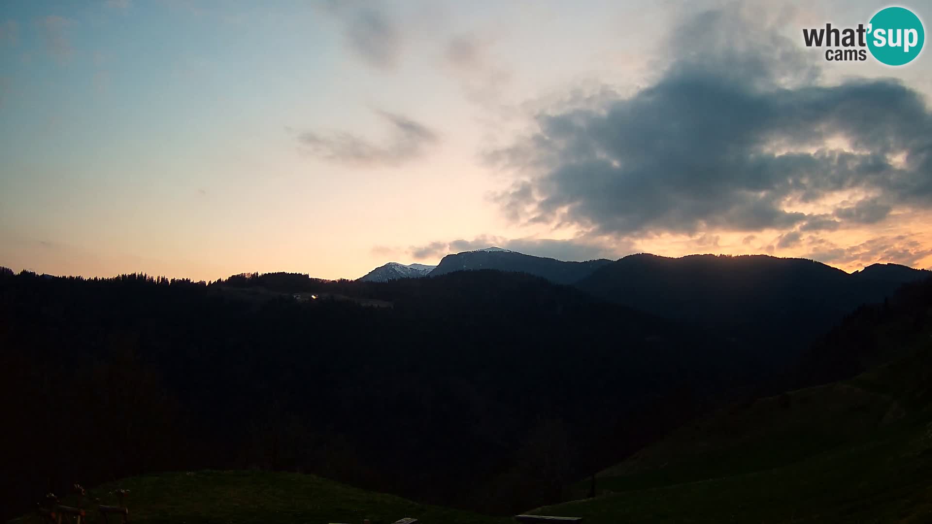 Webcam Brunarica Dražgoše – Live View of Ratitovec (1666 m)