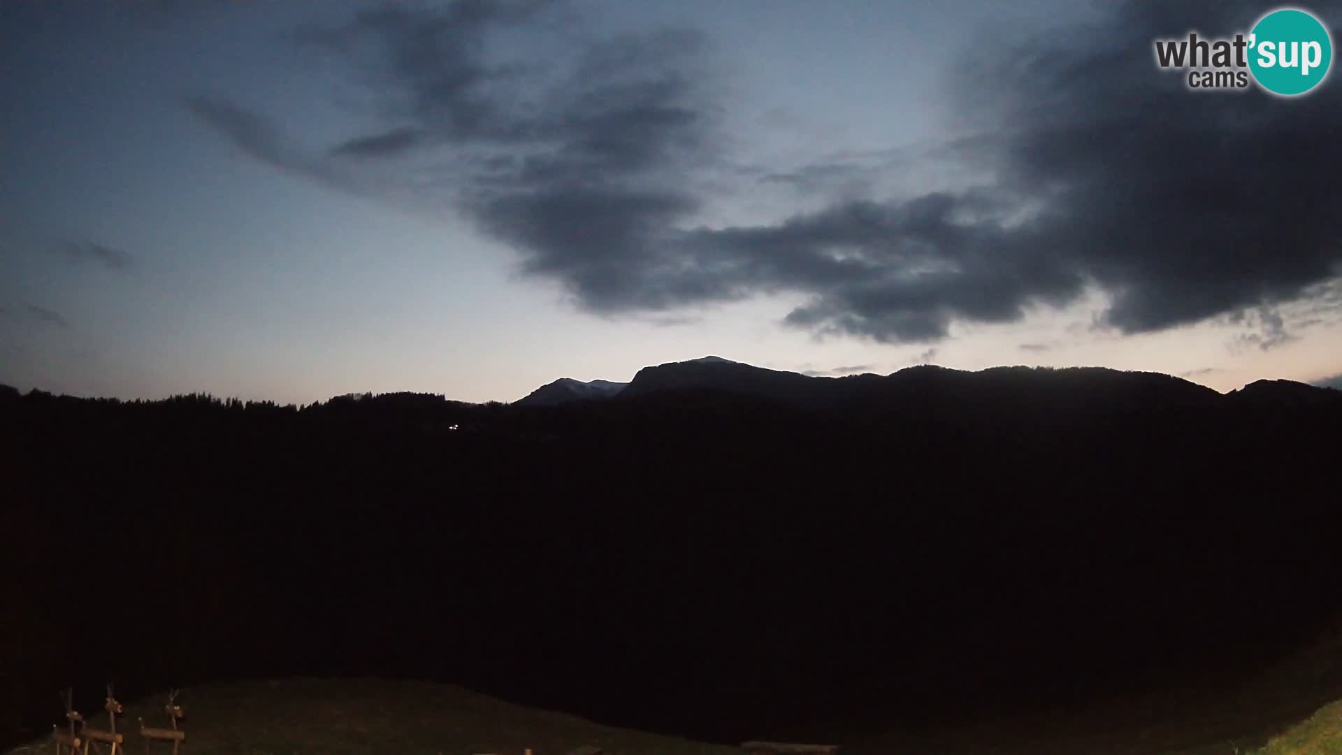 Webcam Brunarica Dražgoše – Live View of Ratitovec (1666 m)