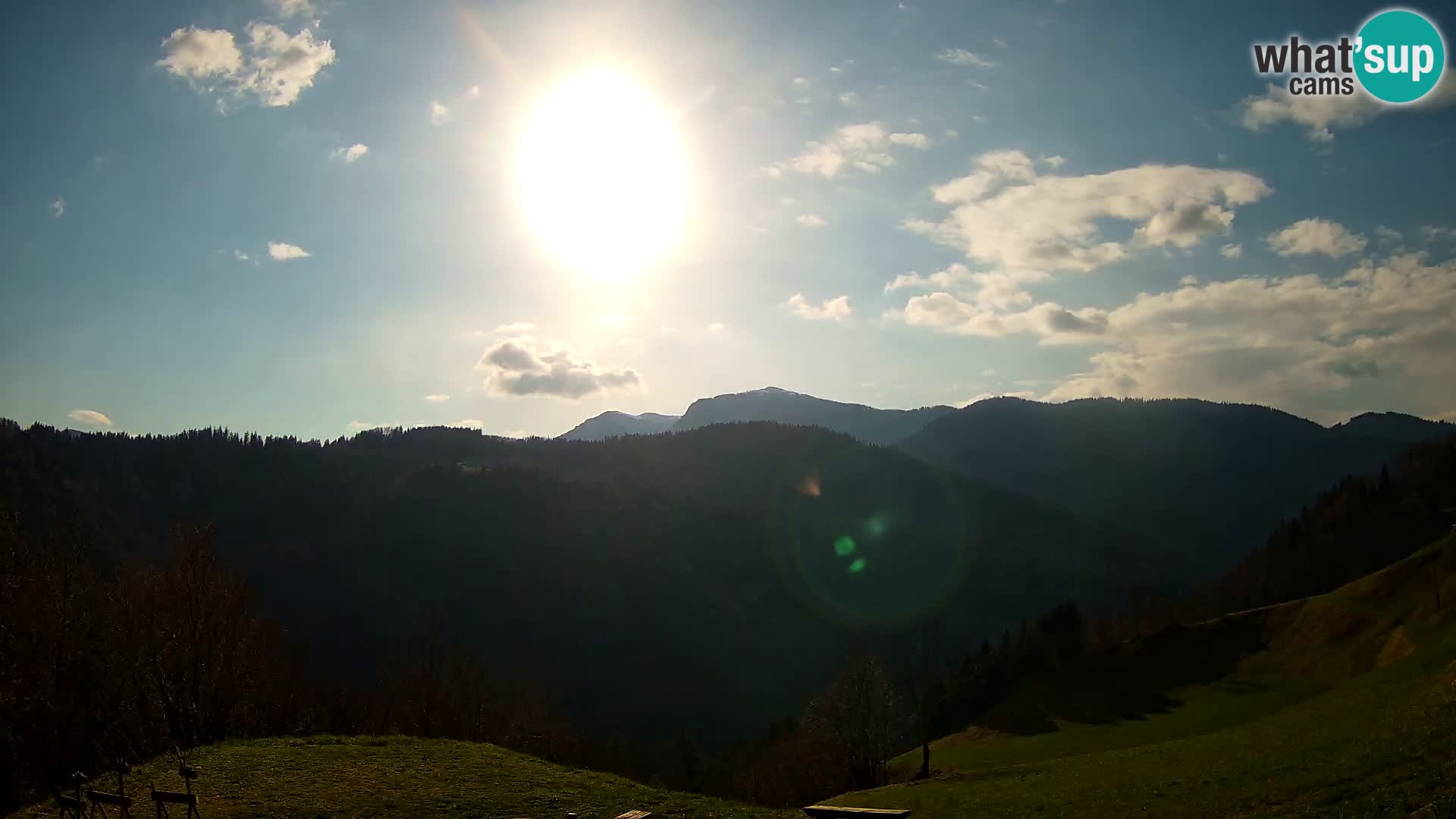 Webcam Brunarica Dražgoše – Live View of Ratitovec (1666 m)