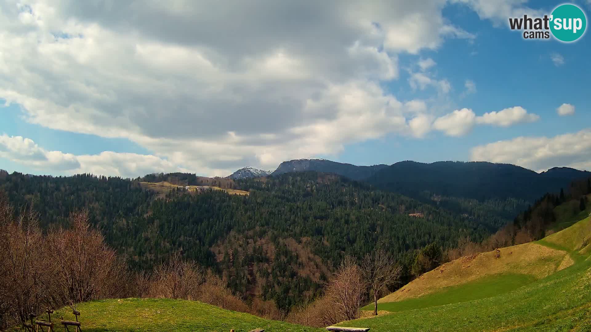 Webcam Brunarica Dražgoše – Liveblick auf Ratitovec (1666 m)