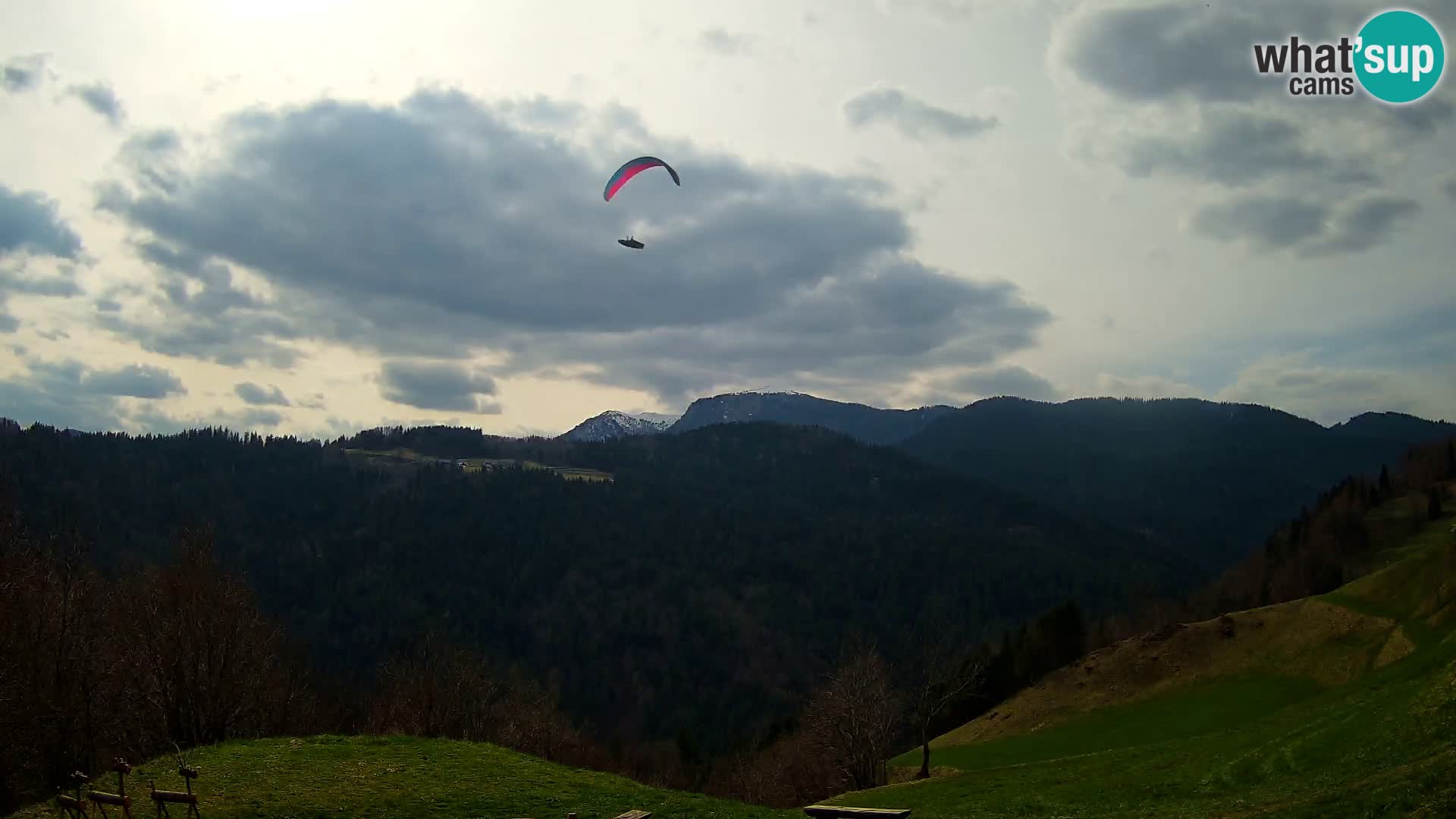 Spletna kamera Brunarica Dražgoše – Pogled v živo na Ratitovec (1666 m)