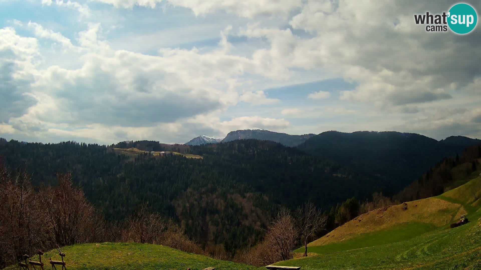 Webcam Brunarica Dražgoše – Live View of Ratitovec (1666 m)