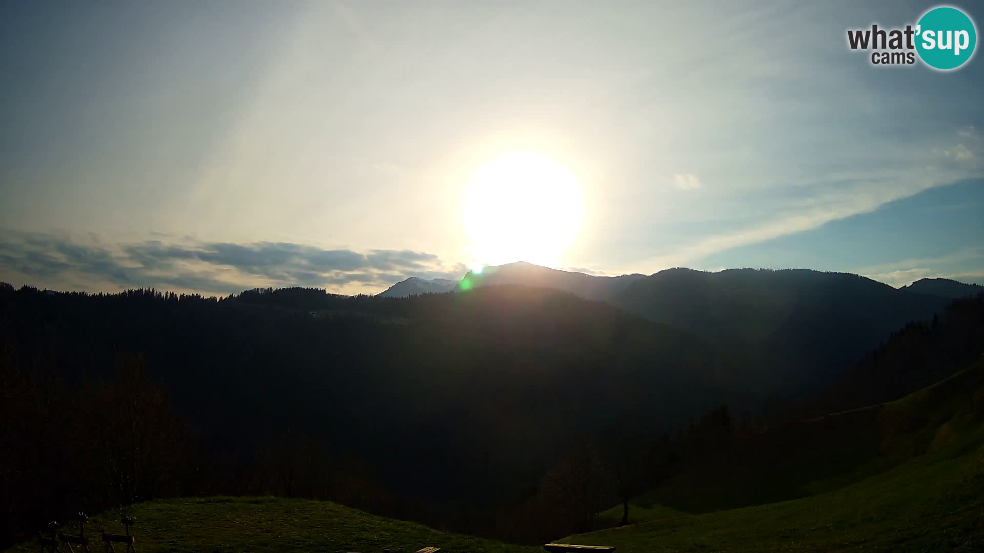 Webcam Brunarica Dražgoše – Live View of Ratitovec (1666 m)