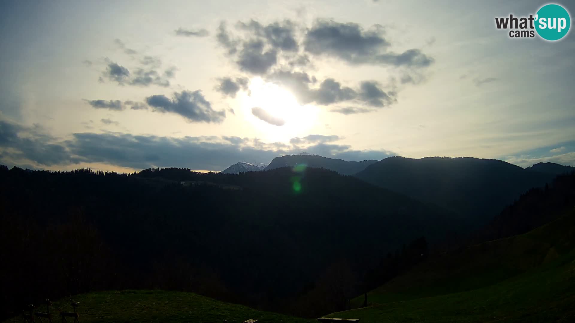 Spletna kamera Brunarica Dražgoše – Pogled v živo na Ratitovec (1666 m)