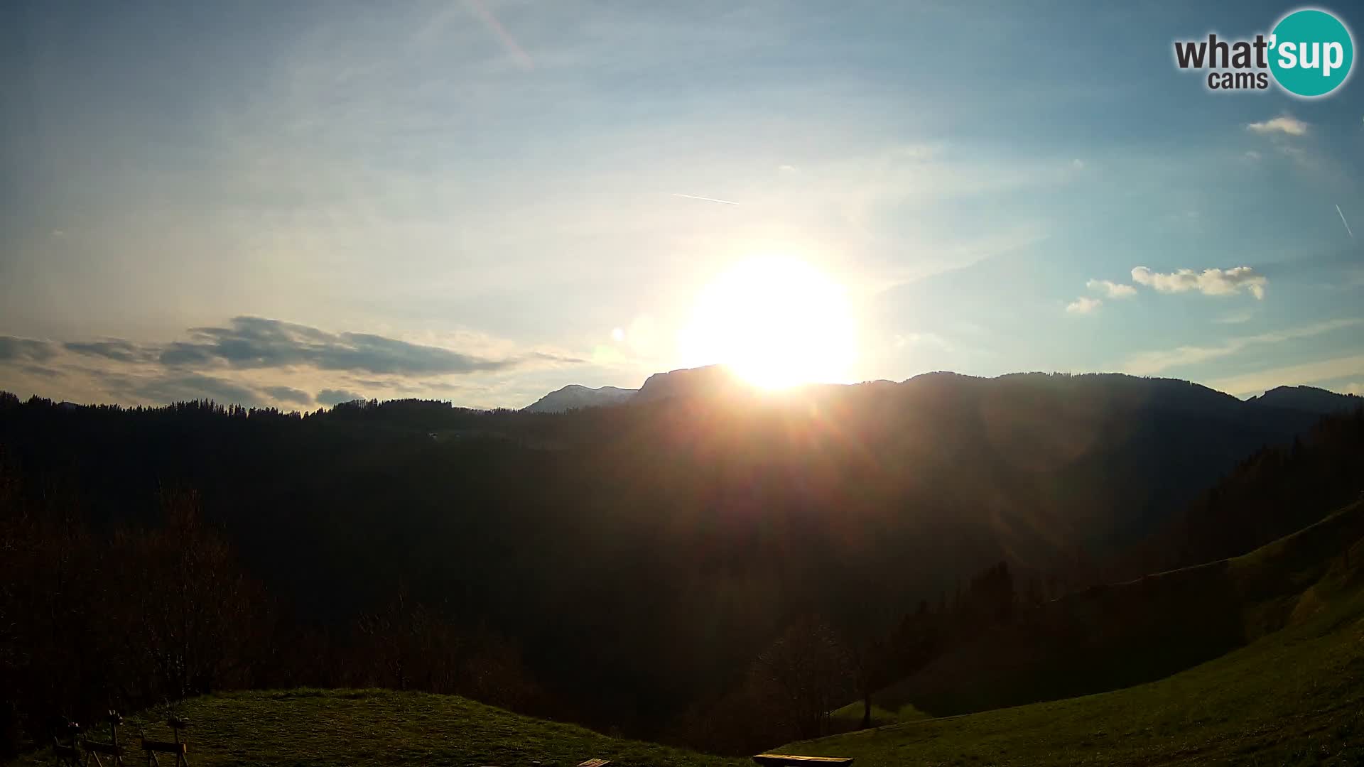 Webcam Brunarica Dražgoše – Live View of Ratitovec (1666 m)